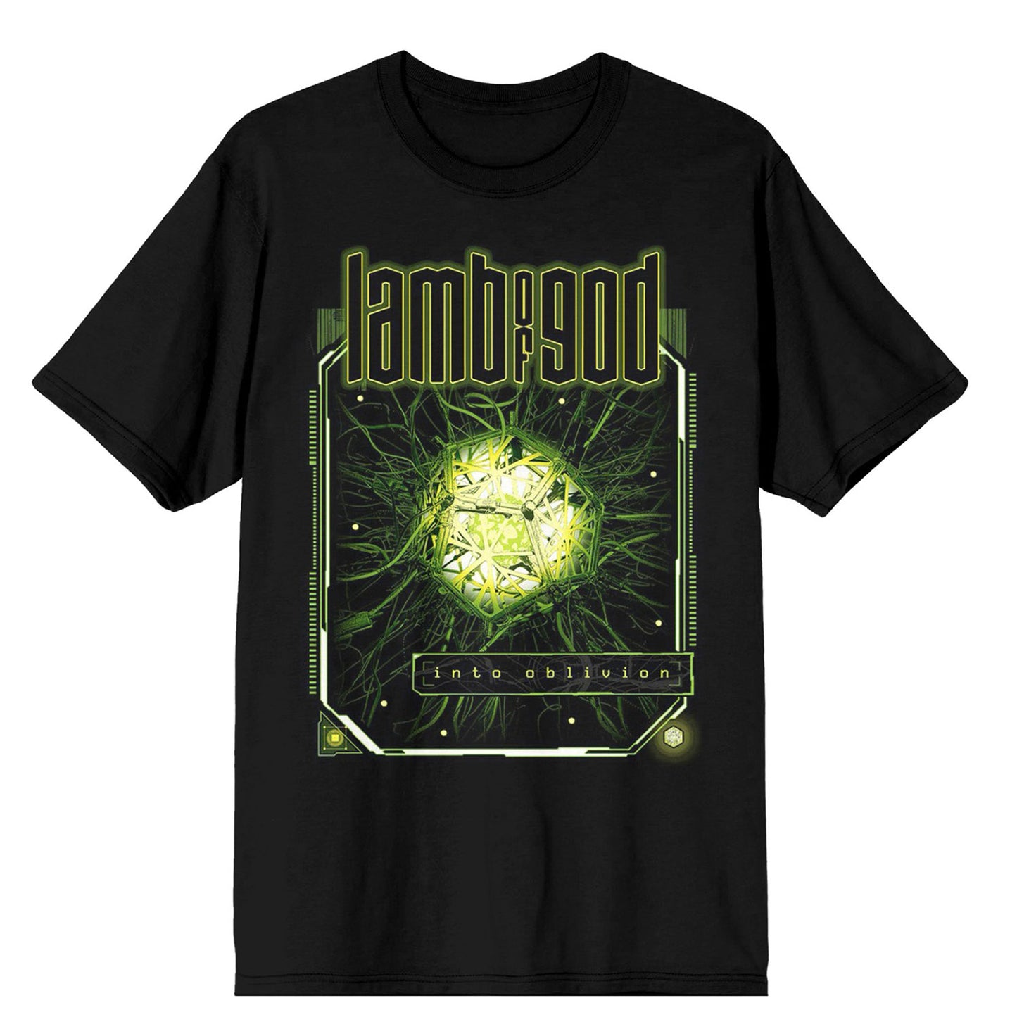 Lamb Of God Into Oblivion Tech Frame (Rockabilia Exclusive) T-shirt Front