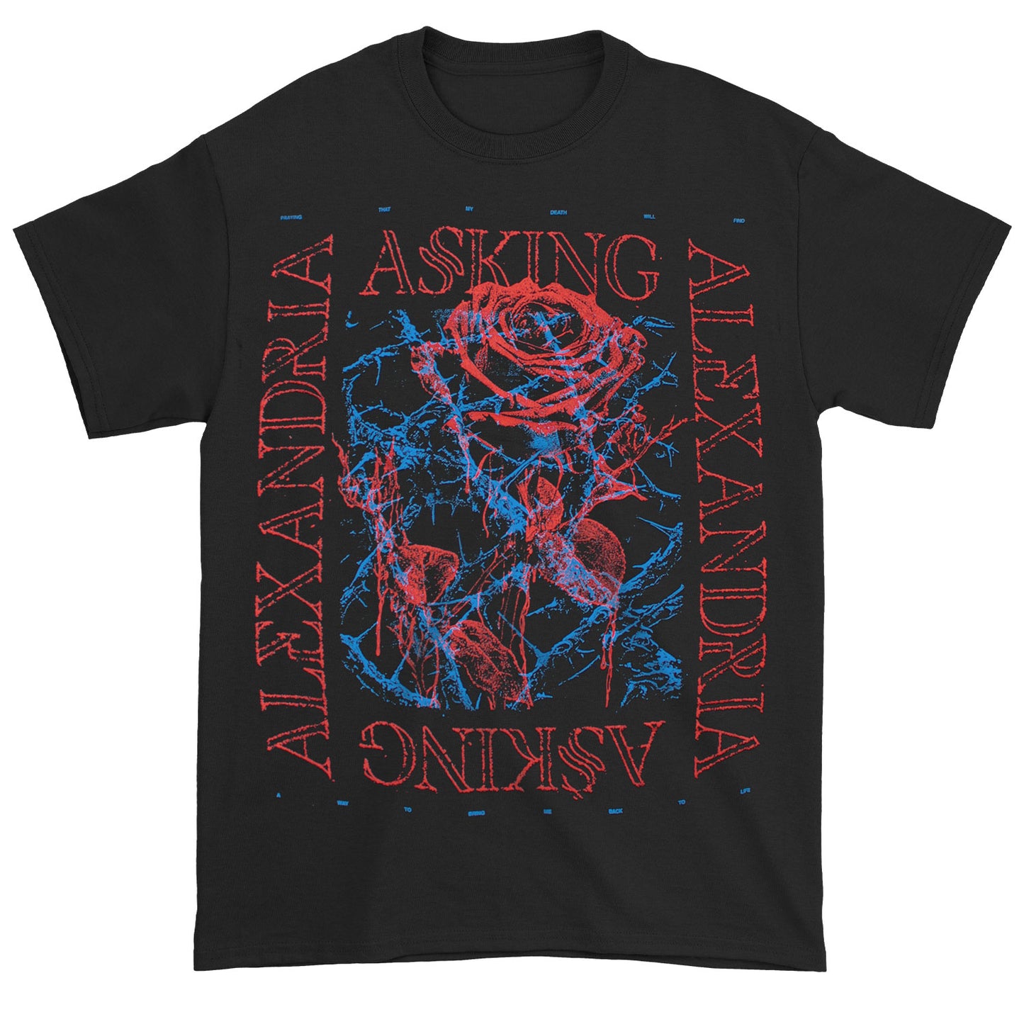 Asking Alexandria Roses T-shirt Front