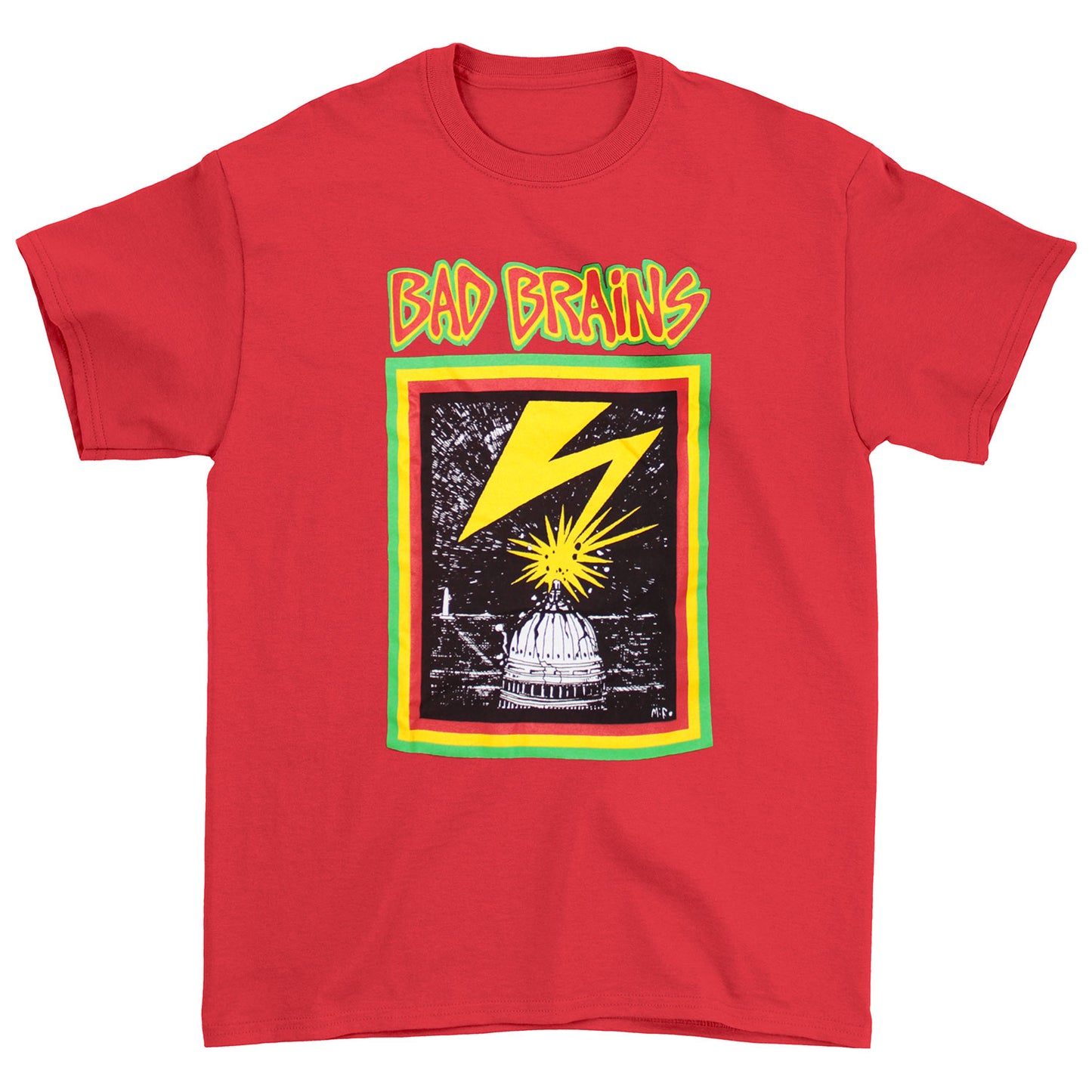 Bad Brains Capitol Strike On Red T-shirt Front