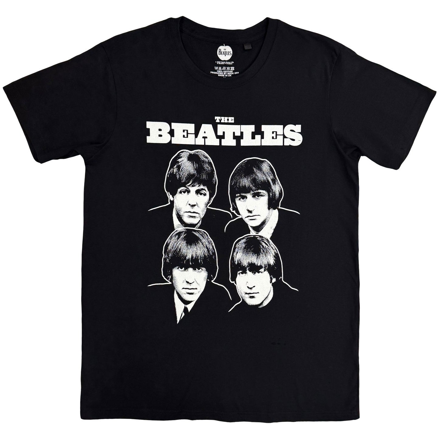 Beatles Black & White Band T-shirt Front