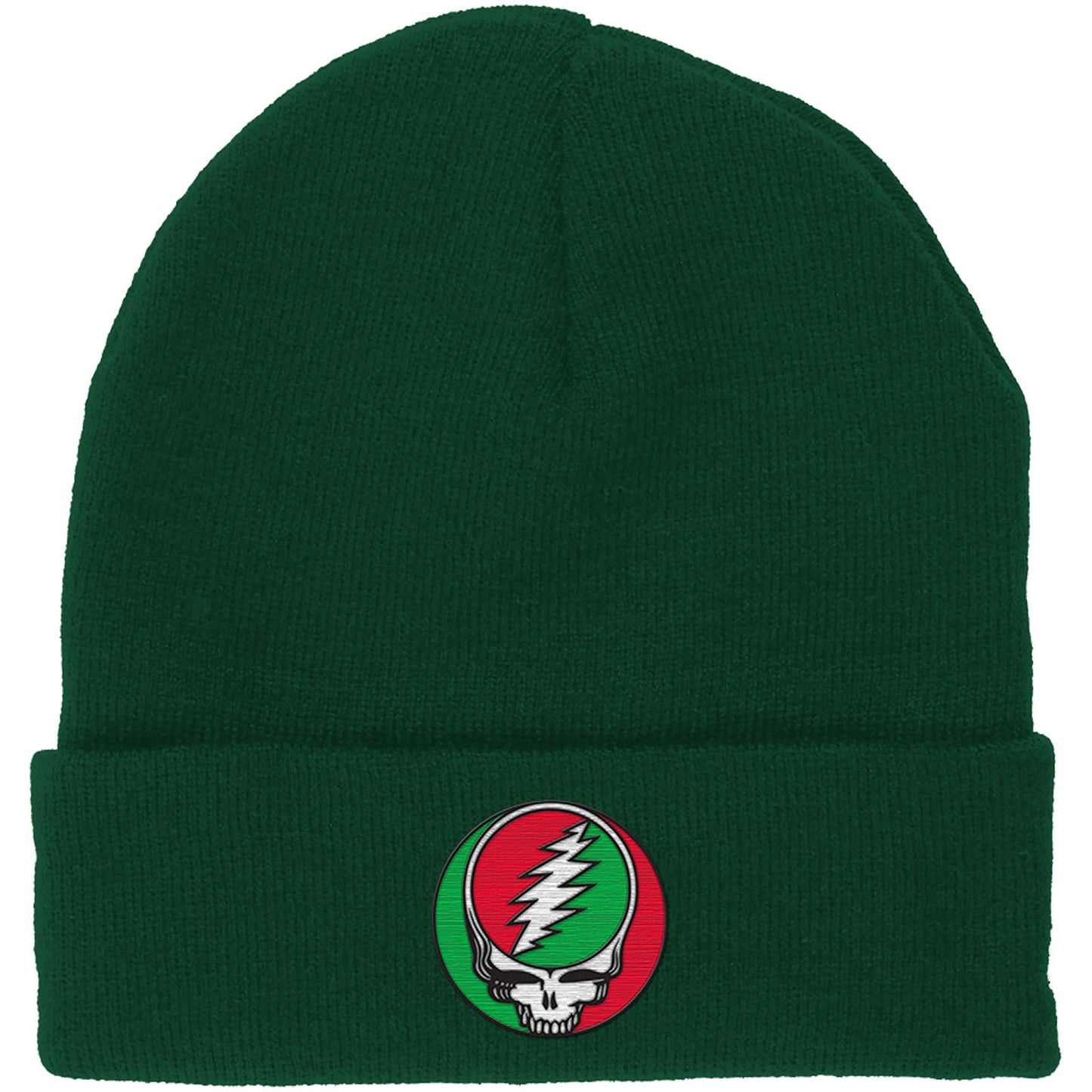 Grateful Dead Steal Your Face Red/green Beanie Front