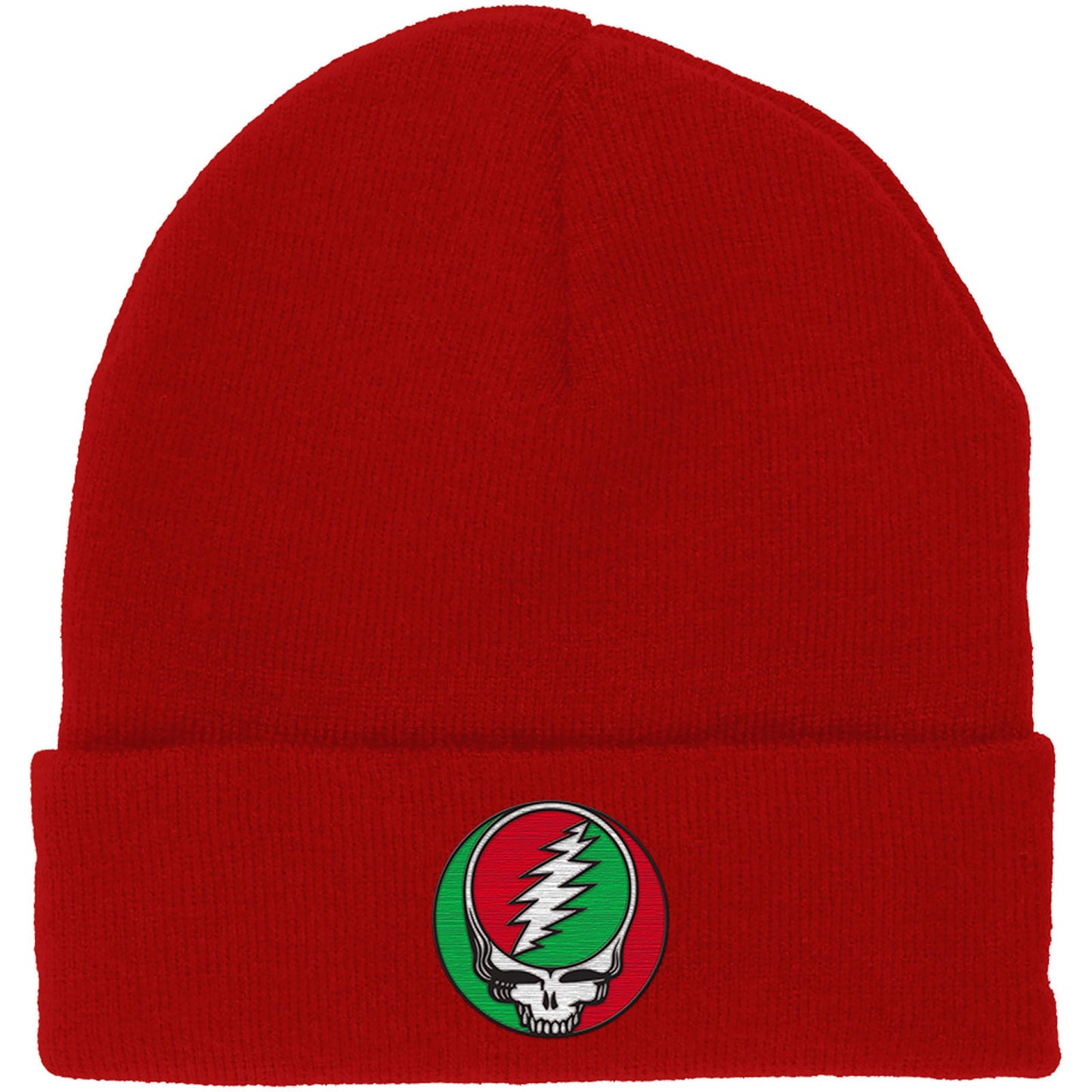 Grateful Dead Steal Your Face Red/green Beanie Front