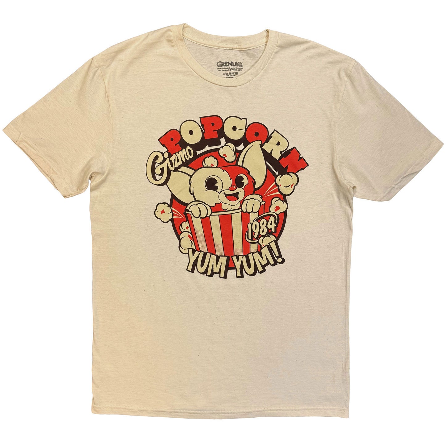 Gremlins Gizmo Popcorn T-shirt Front