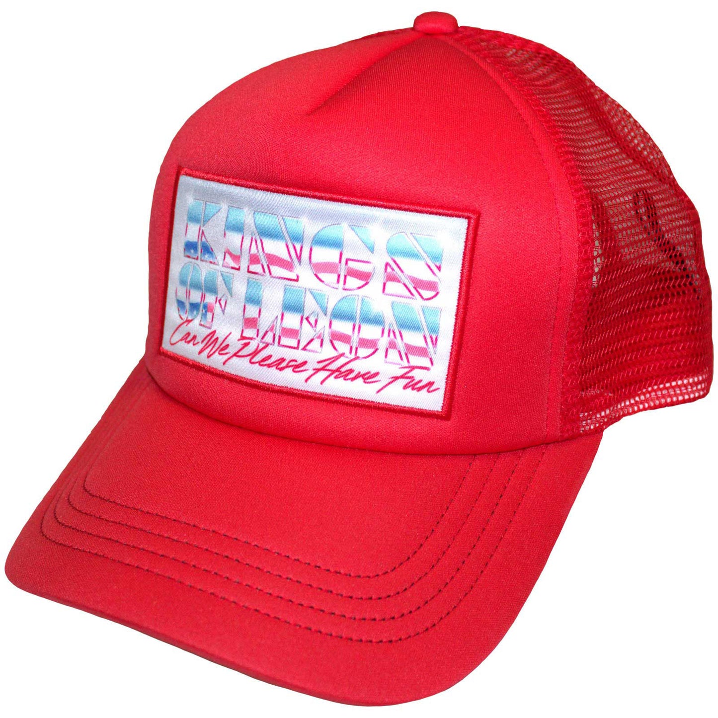 Kings Of Leon Can We Please Have Fun Border Trucker Cap Front