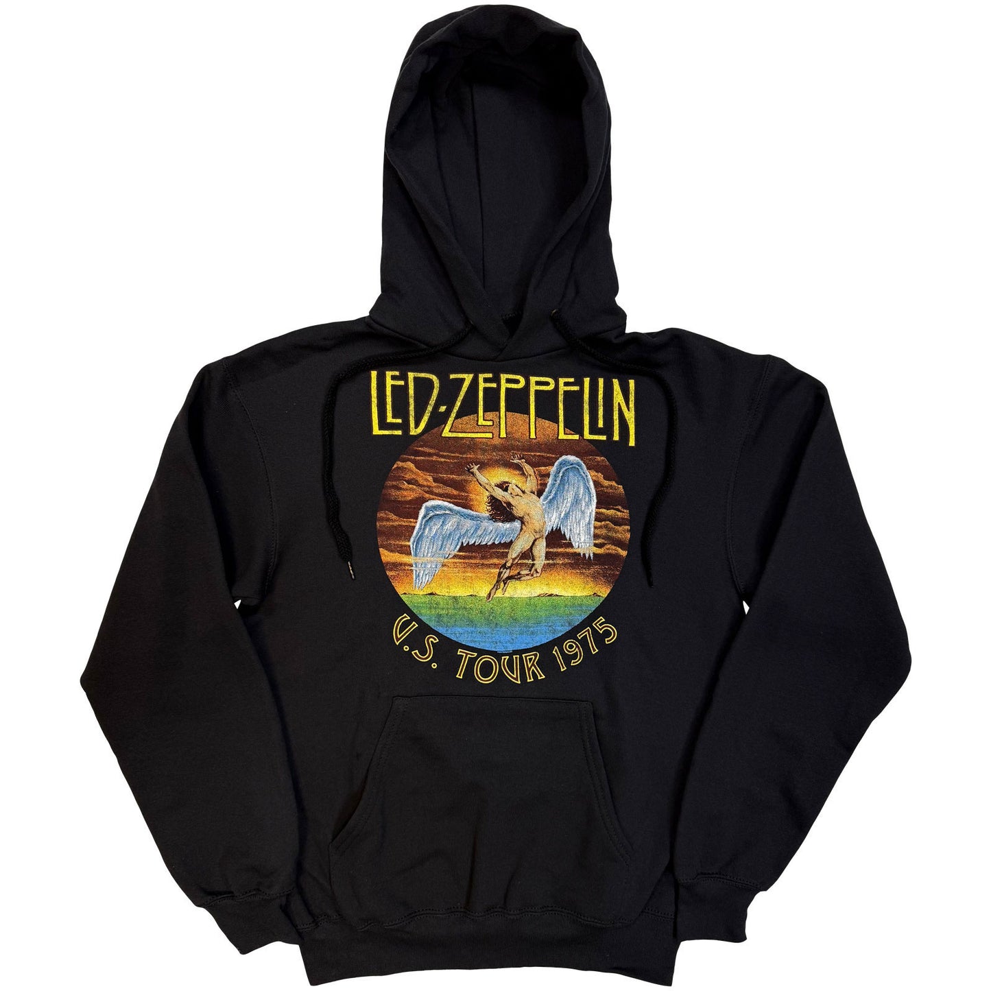 Led Zeppelin Usa Tour '75 Hooded Sweatshirt Front