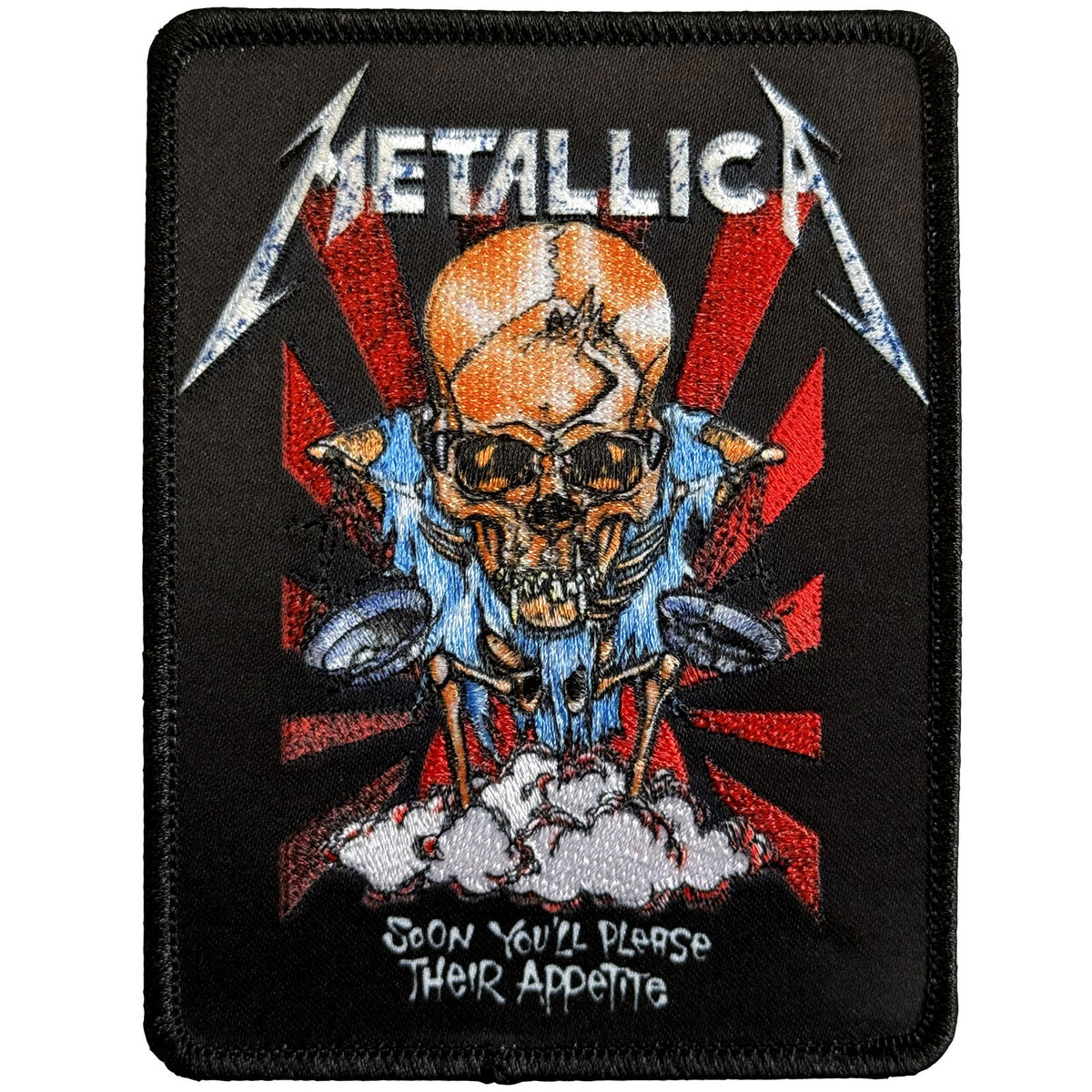 Metallica Doris Woven Patch Front