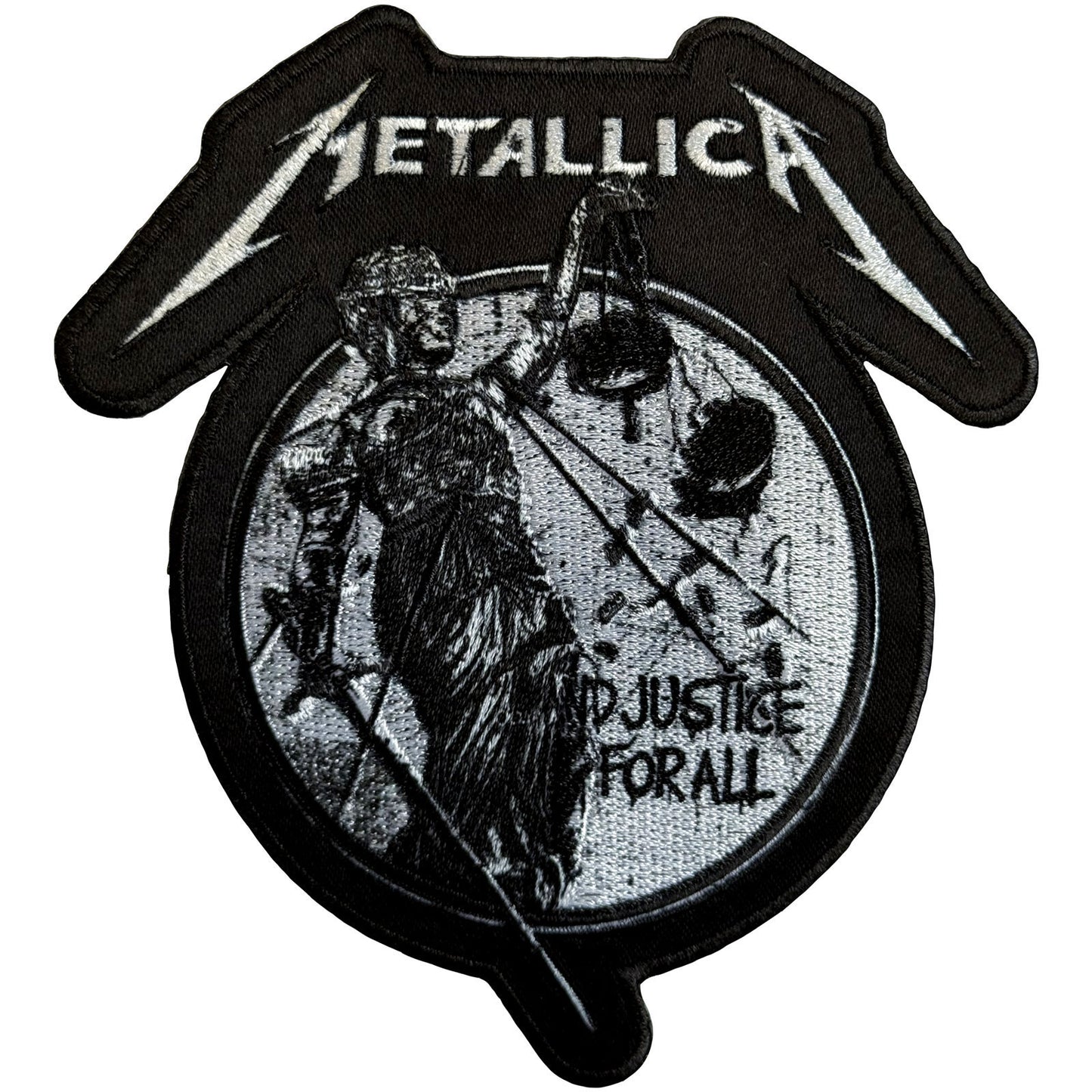 Metallica Justice Mono Woven Patch Front