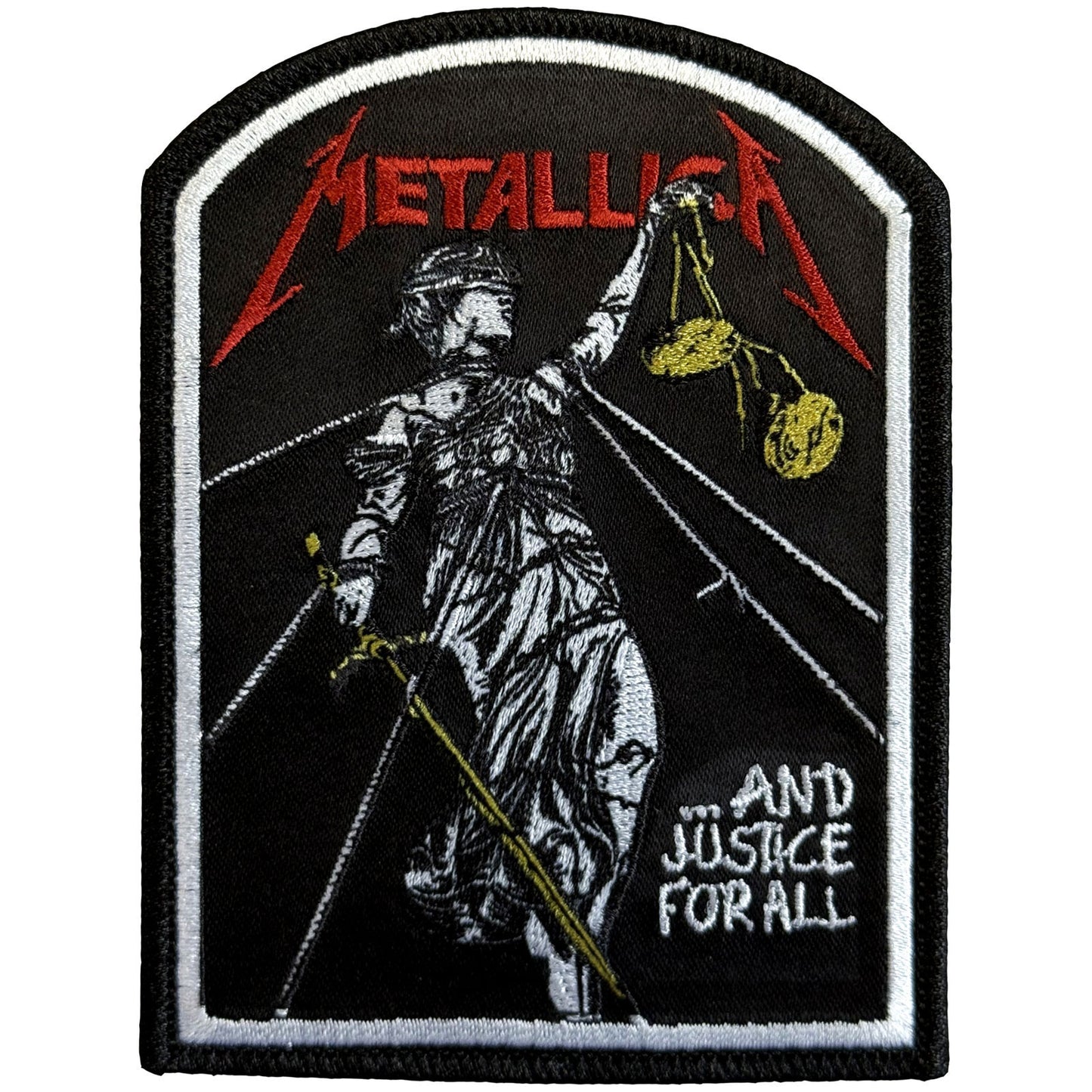 Metallica Justice Tomb Woven Patch Front