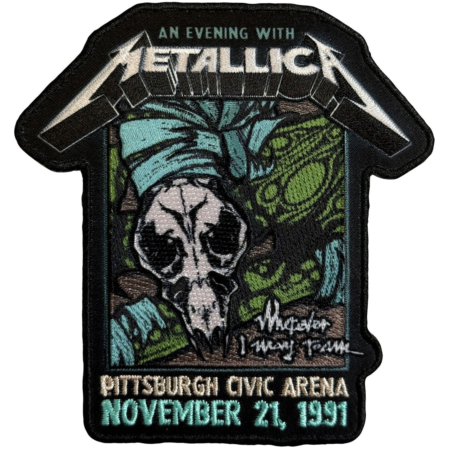 Metallica Roam Tour Woven Patch Front