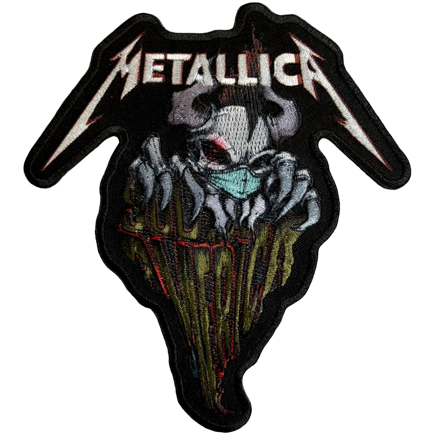 Metallica Squindo South American Tour Woven Patch Front