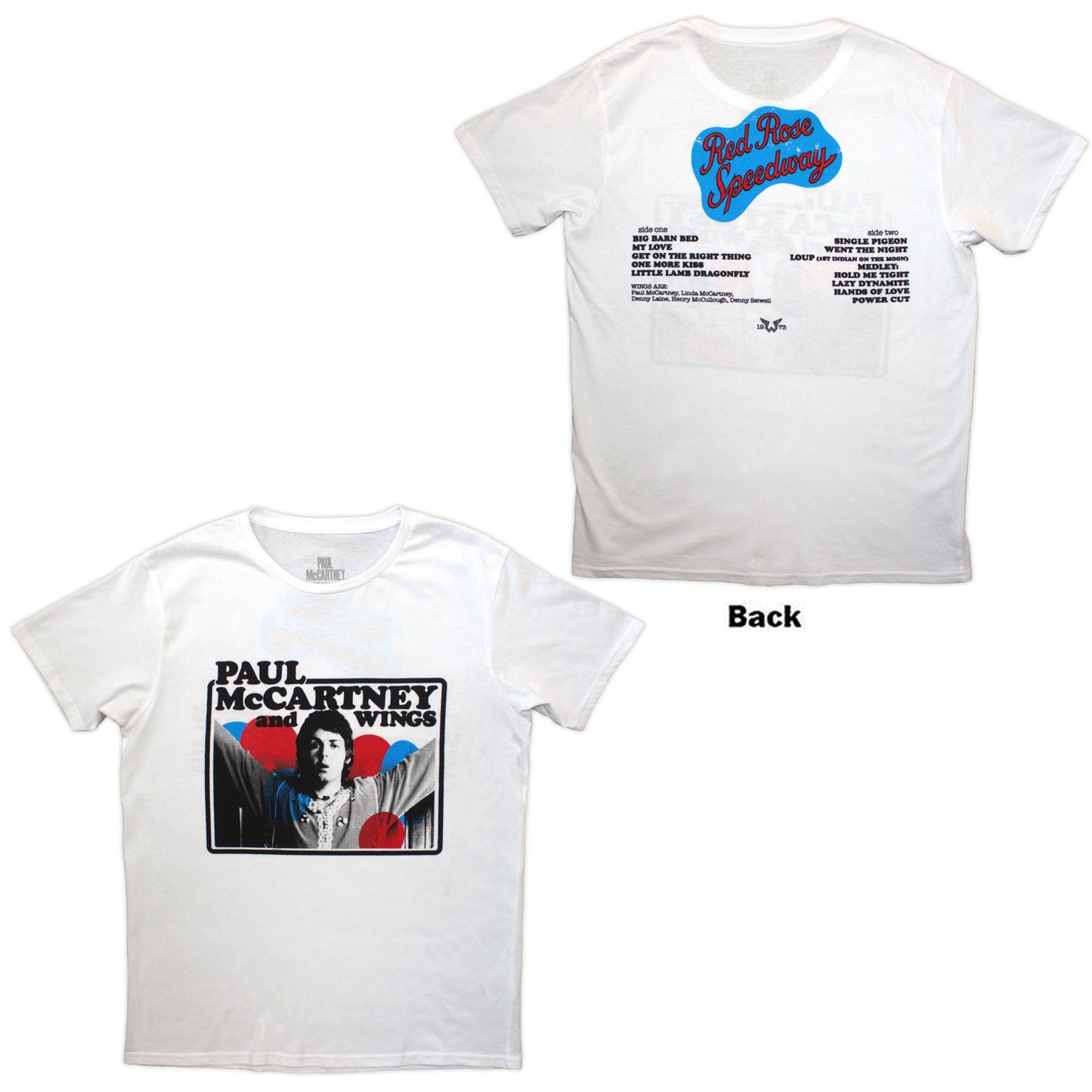 Paul Mccartney Photo Rose T-shirt Front