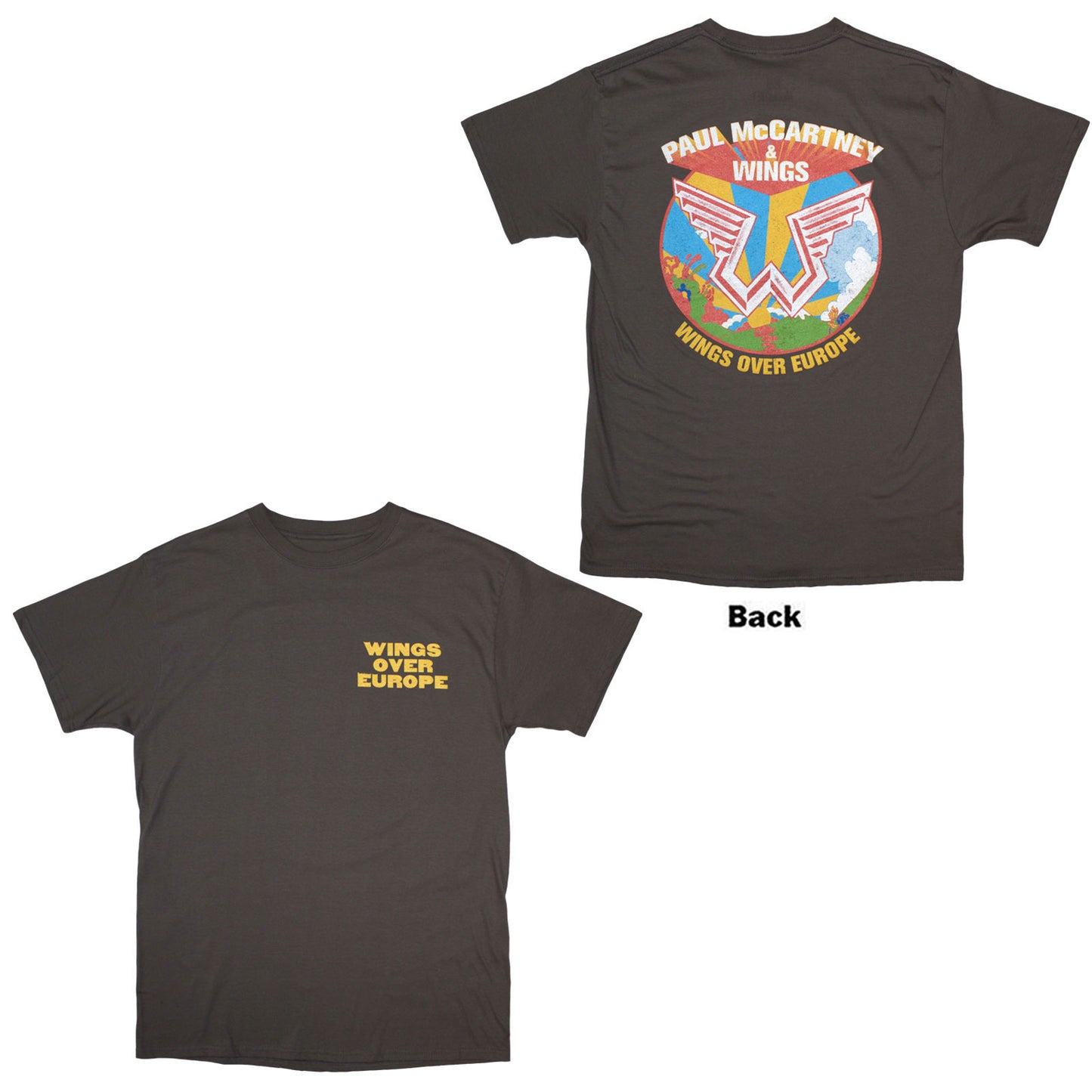 Paul Mccartney Wings Over Europe T-shirt Front