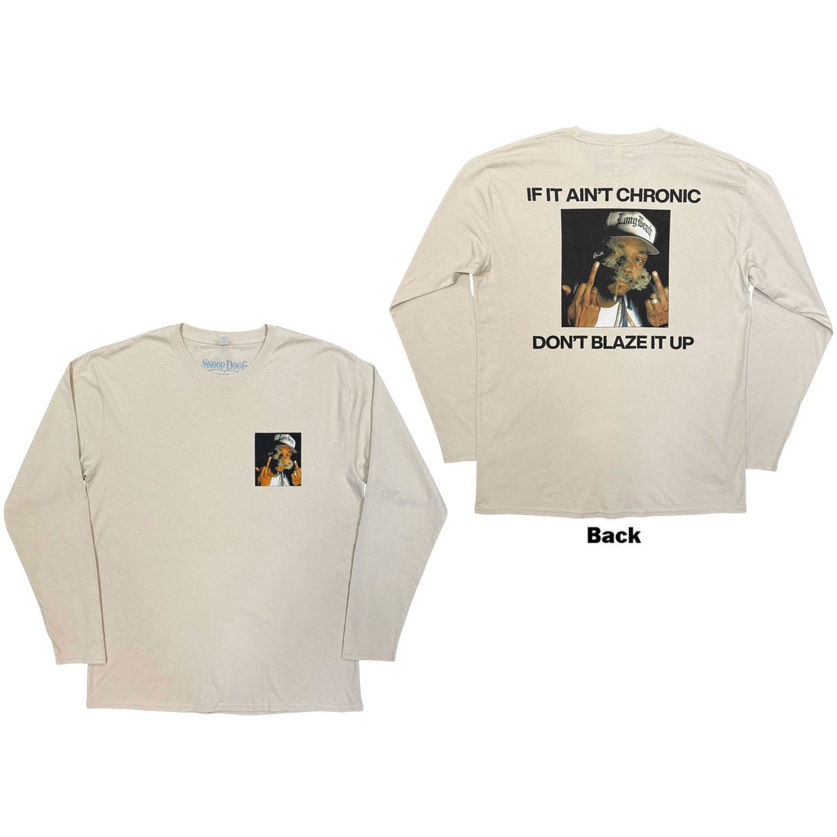 Snoop Dogg Middle Finger Long Sleeve Front