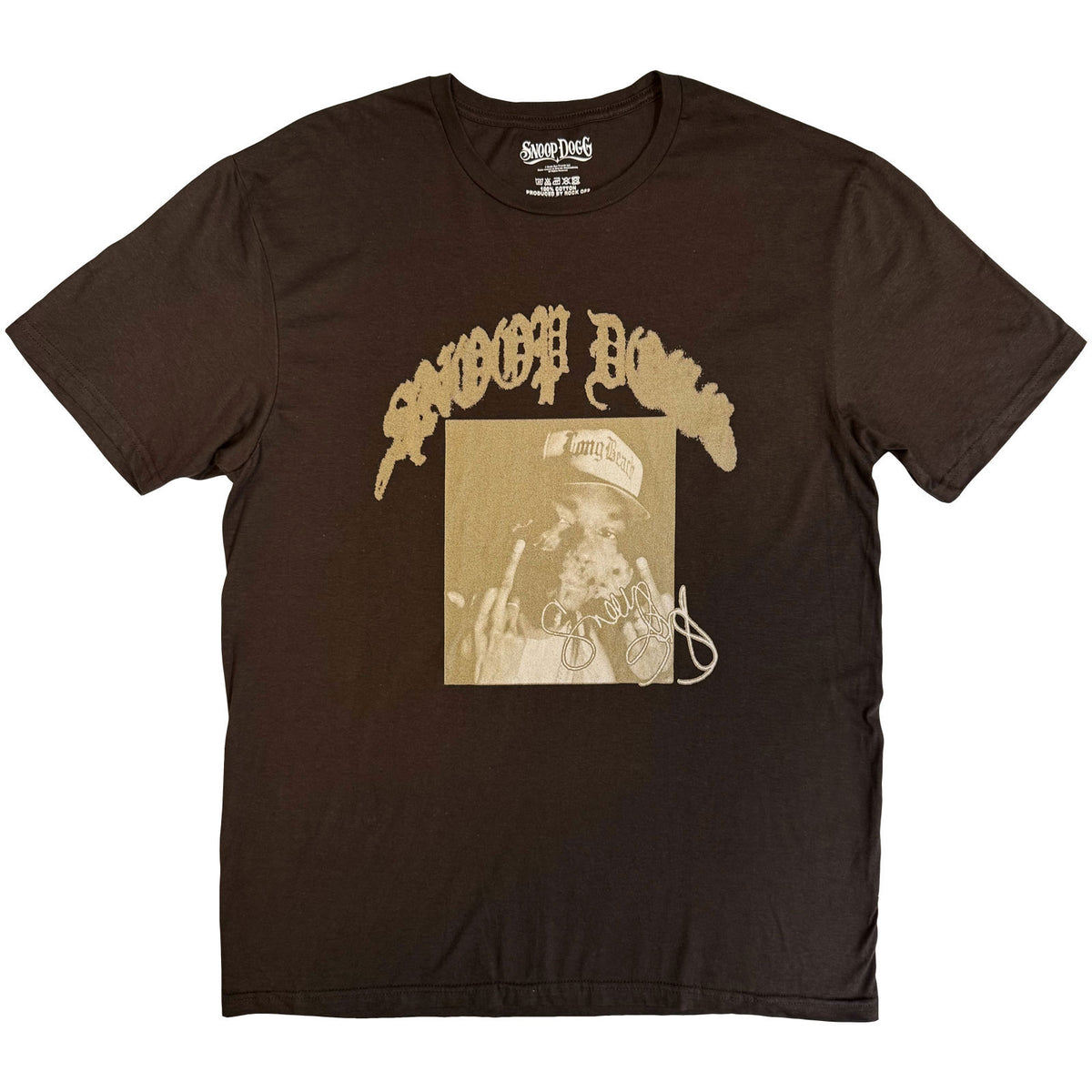 Snoop Dogg Middle Finger T-shirt Front