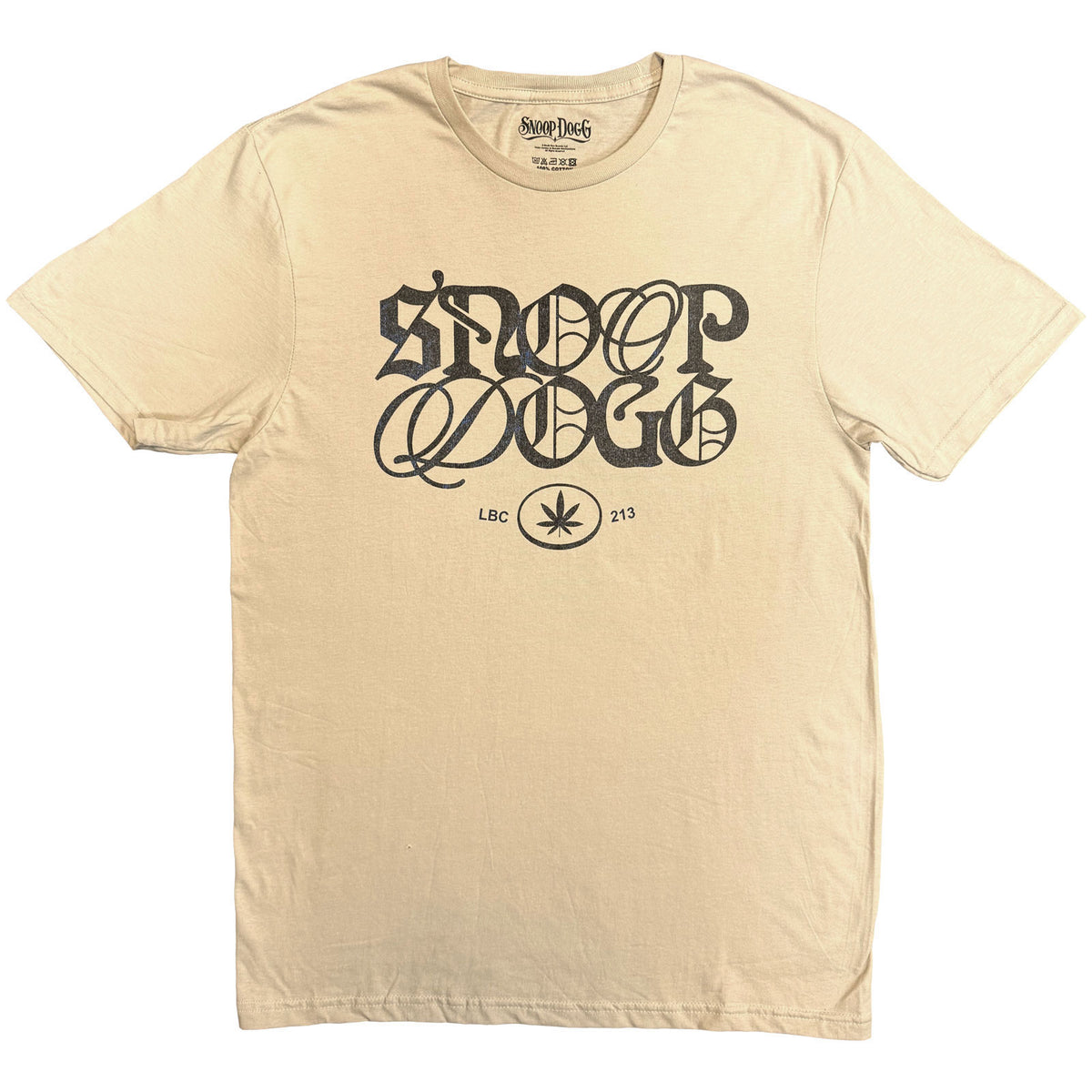 Snoop Dogg Lettering Mash Up T-shirt Front