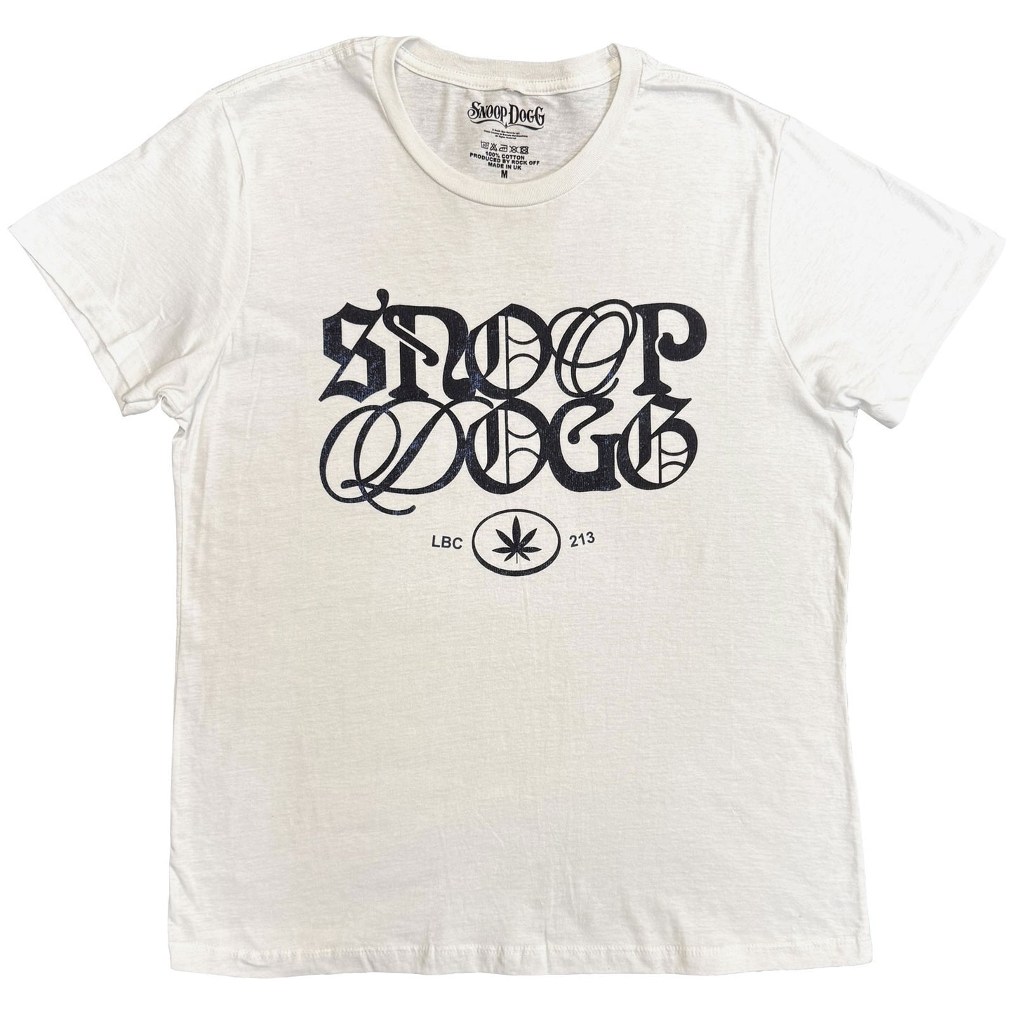 Snoop Dogg Lettering Mash Up T-shirt Front