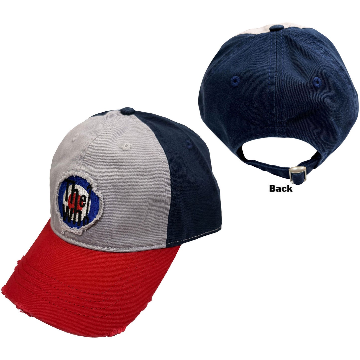 Who Target Logo Tricolor Baseball Cap Front