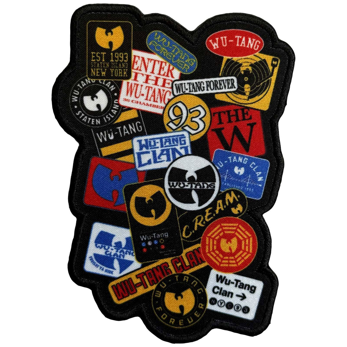 Wu Tang Clan Badges Woven Patch Front