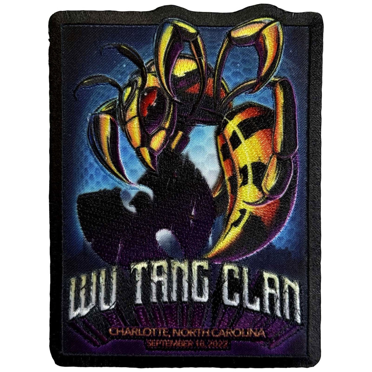 Wu Tang Clan Charlotte Woven Patch Front