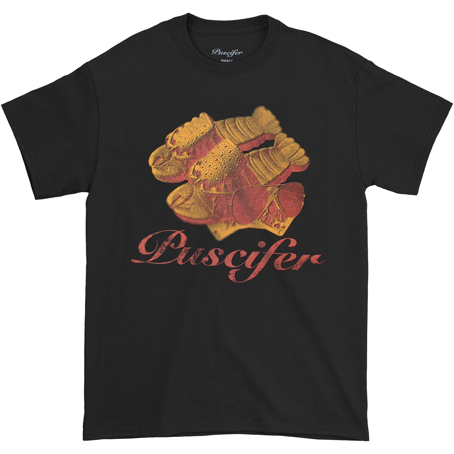 Puscifer Lobster Sandals T-shirt Front