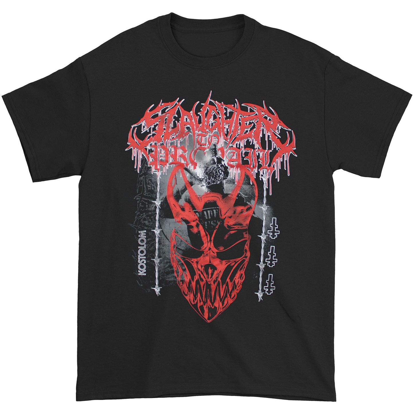 Slaughter To Prevail KOSTOLOM Mask T-shirt Front