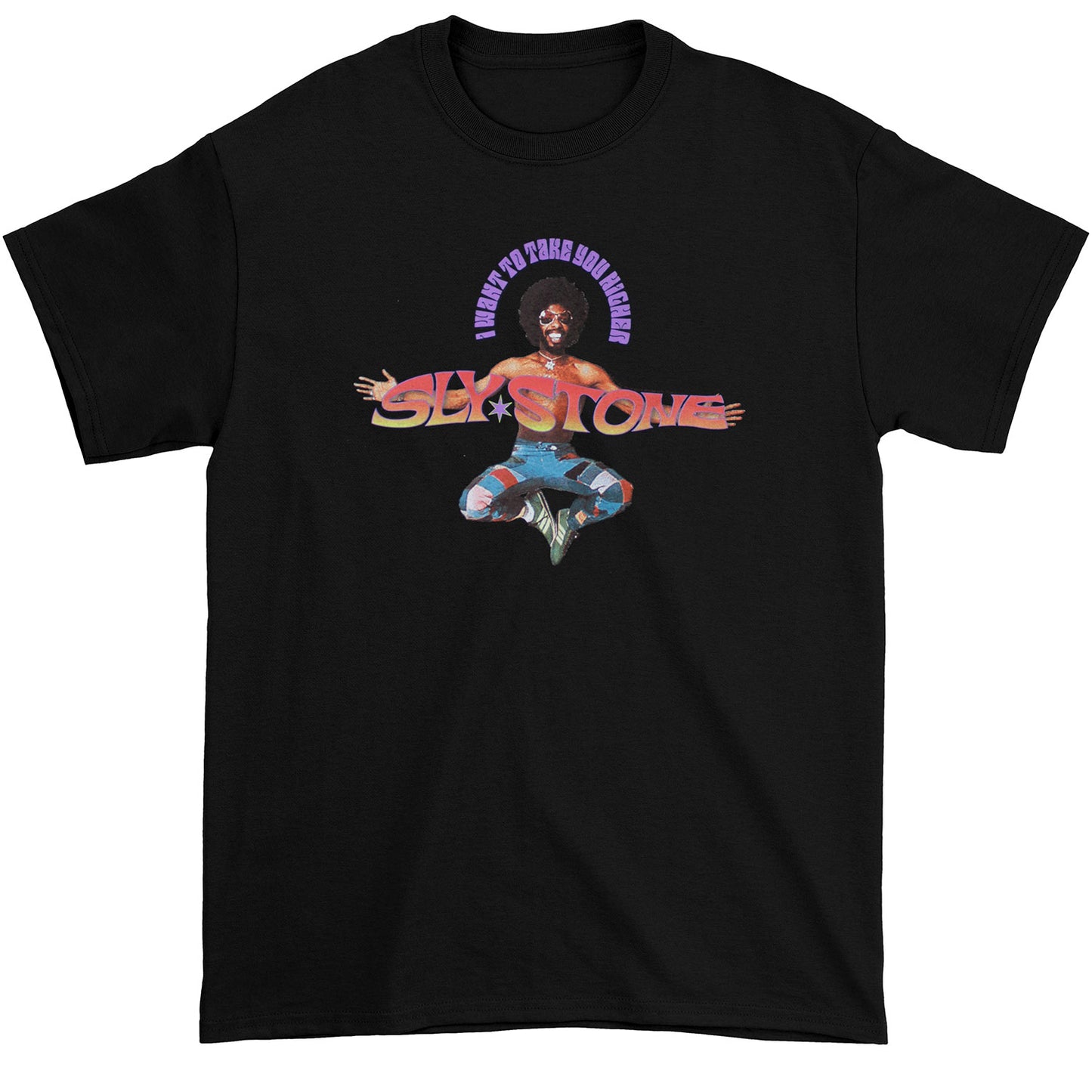 Sly & The Family Stone Take You Higher On Black T-shirt