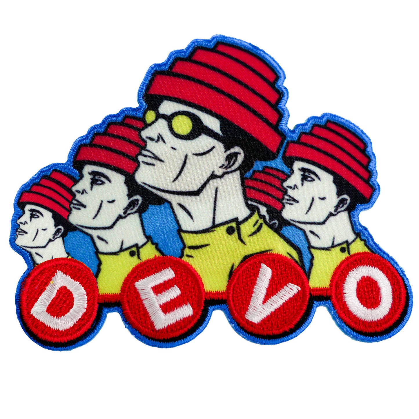 Devo Lineup Embroidered Patch Front
