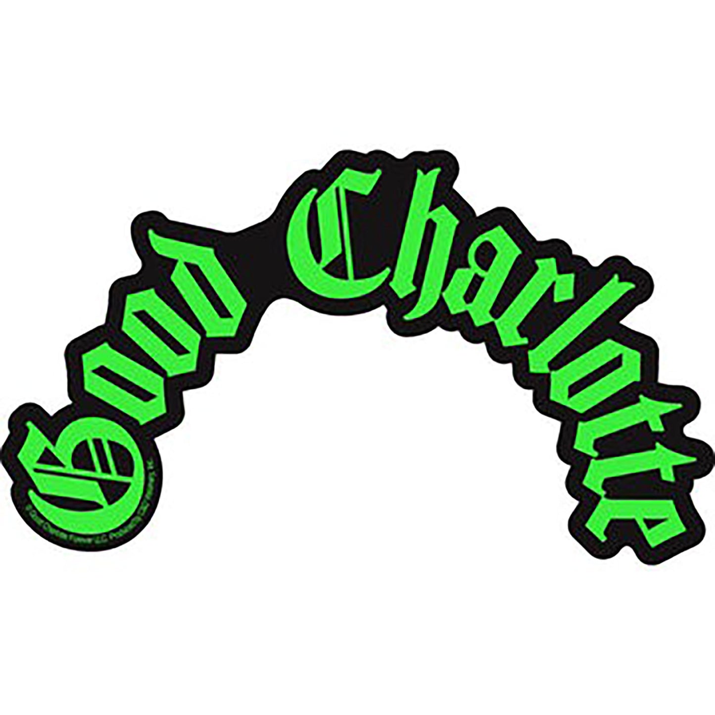 Good Charlotte Name Logo Sticker Front