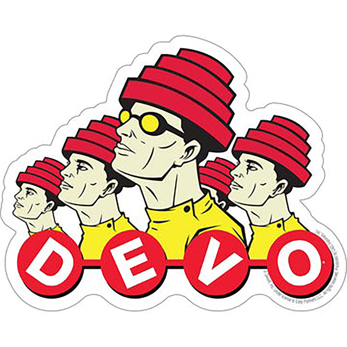 Devo Lineup Sticker Front
