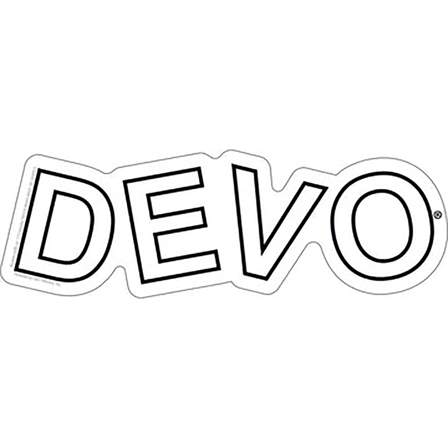 Devo Logo Sticker Front