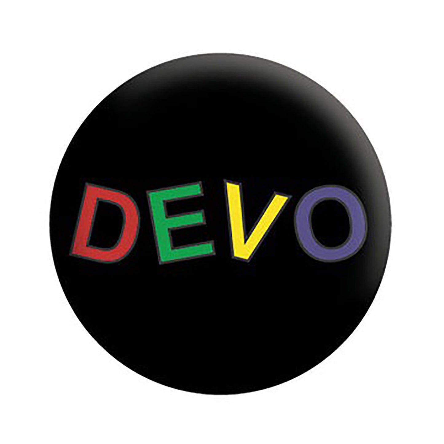Devo Logo Button Front