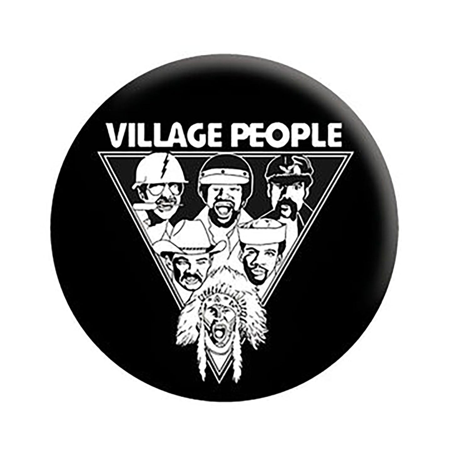 Village People Group Button Front