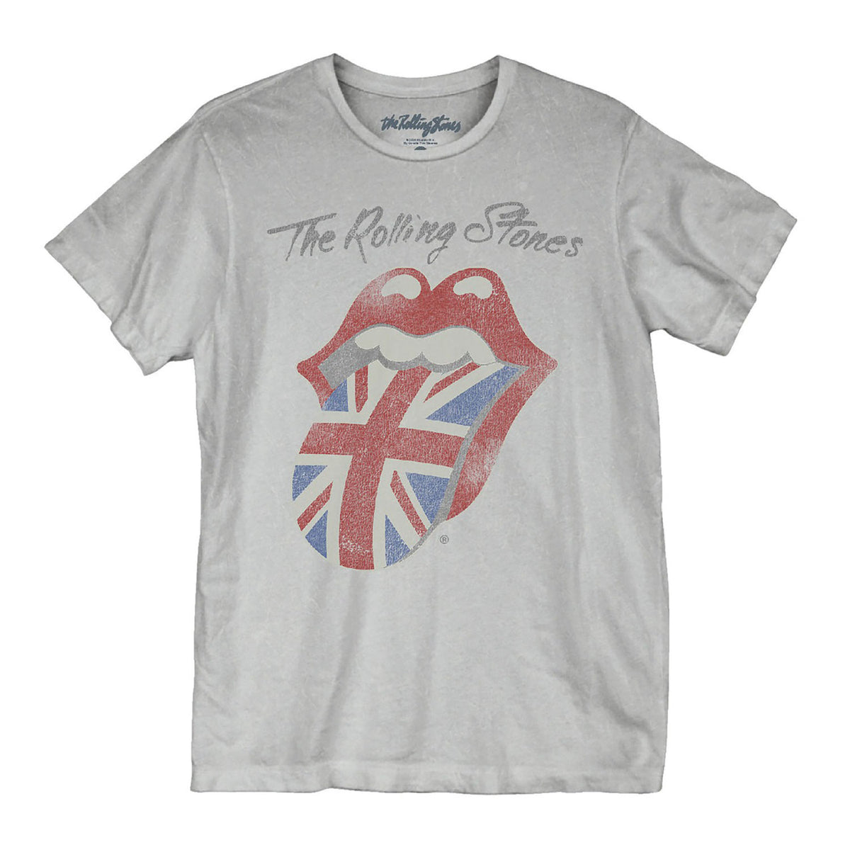 The Rolling Stones UK Flag Mineral Wash Tee T-shirt Front