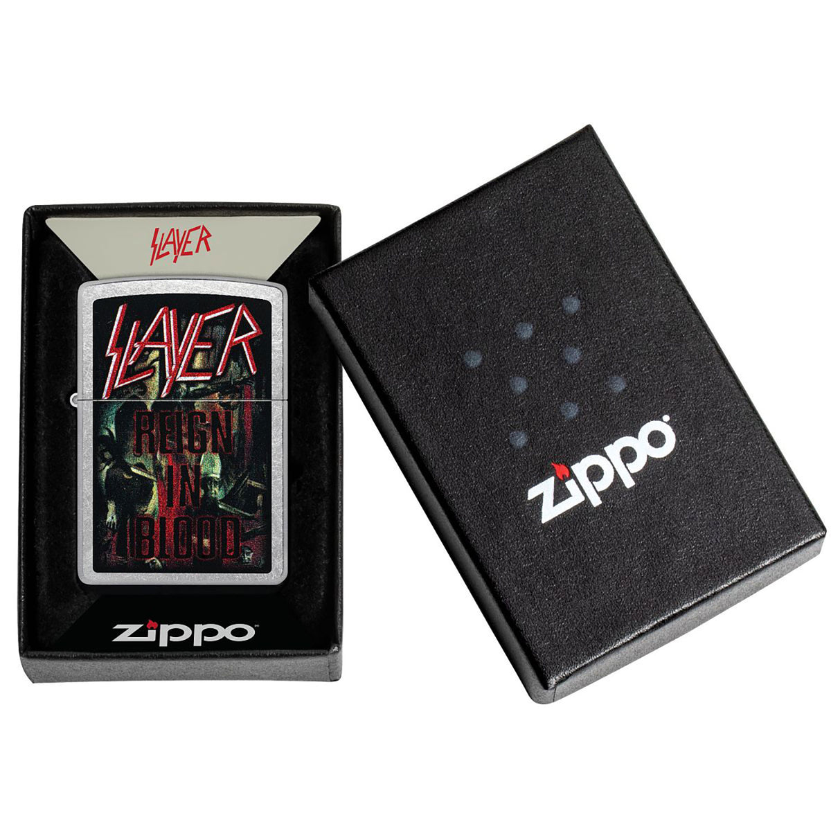 Slayer Reign In Blood Refillable Lighter Back