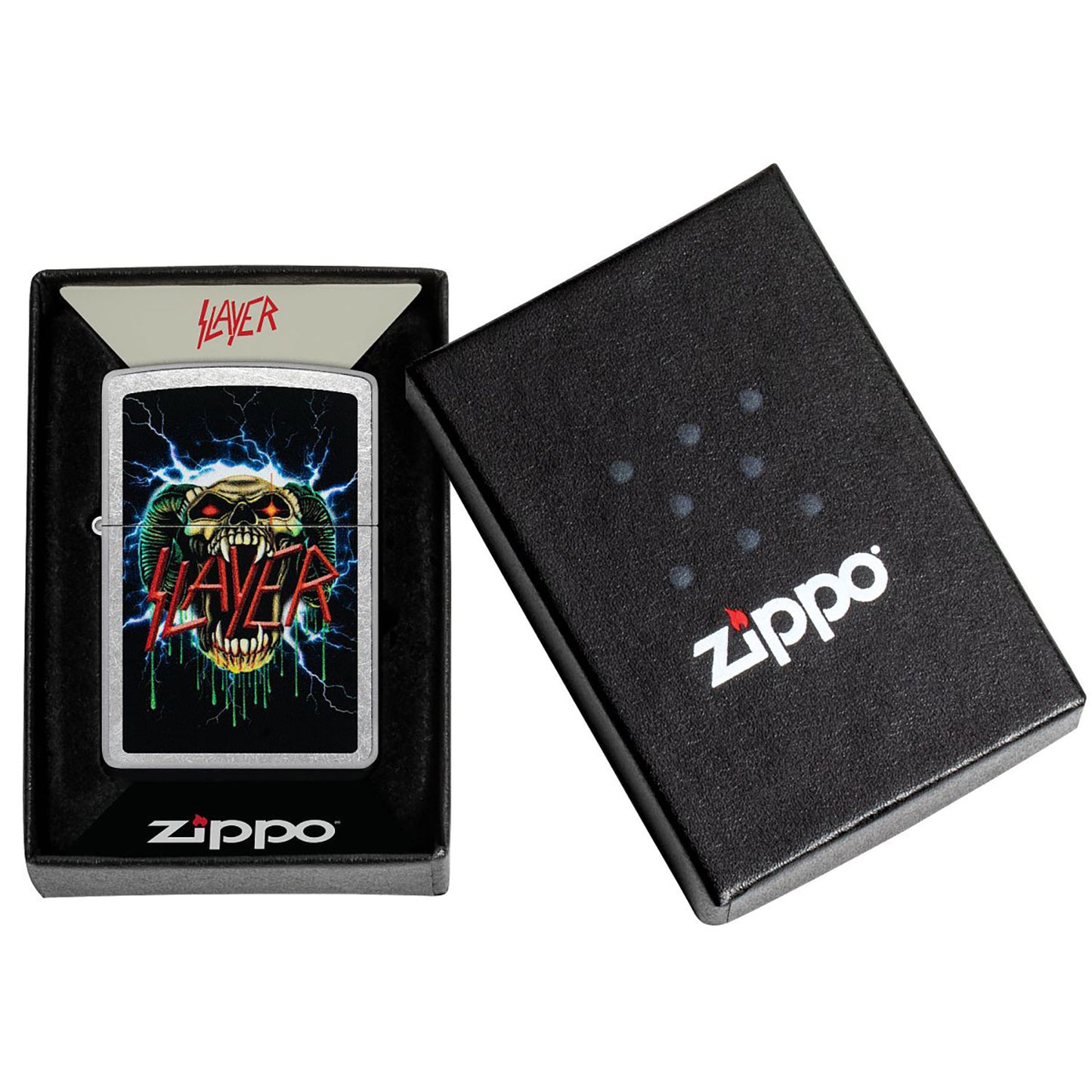 Slayer Lightning Skull Refillable Lighter