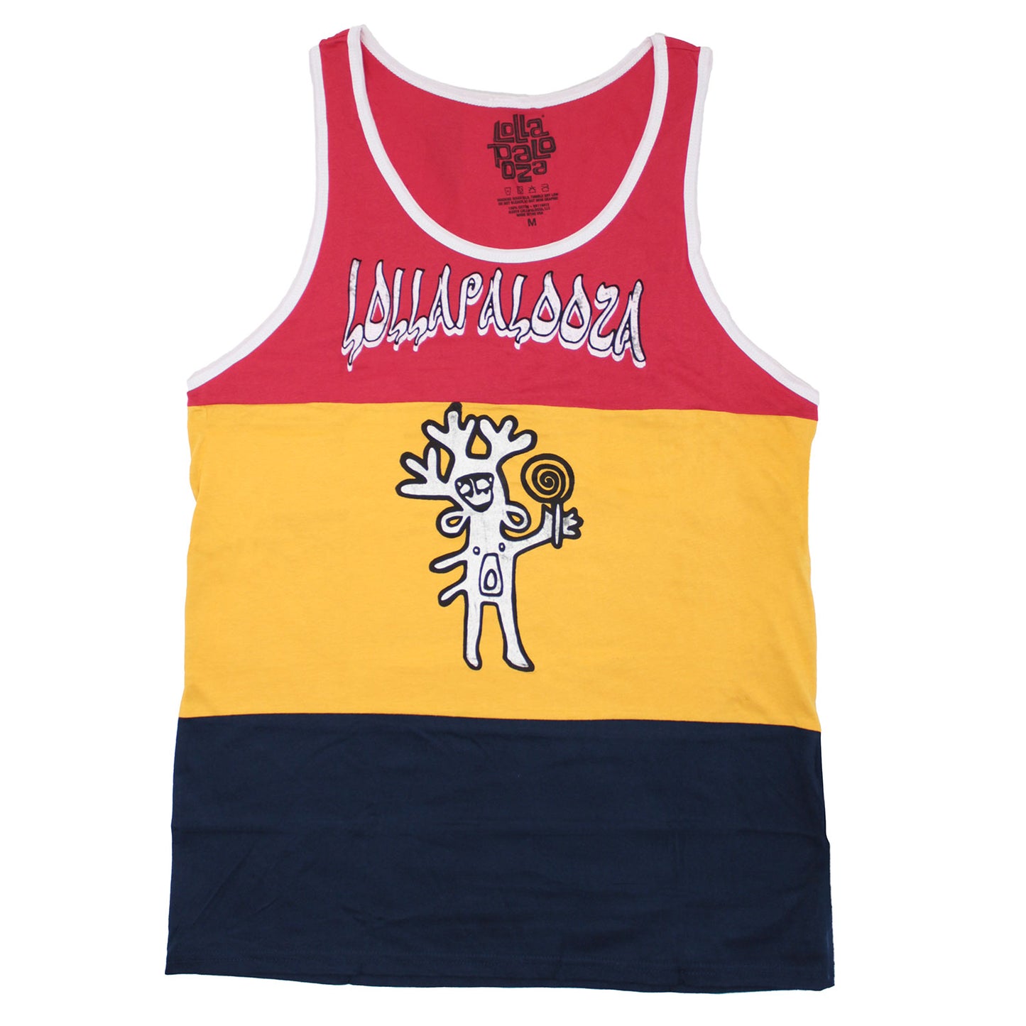 Lollapalooza Striped Snake Man Mens Tank Front