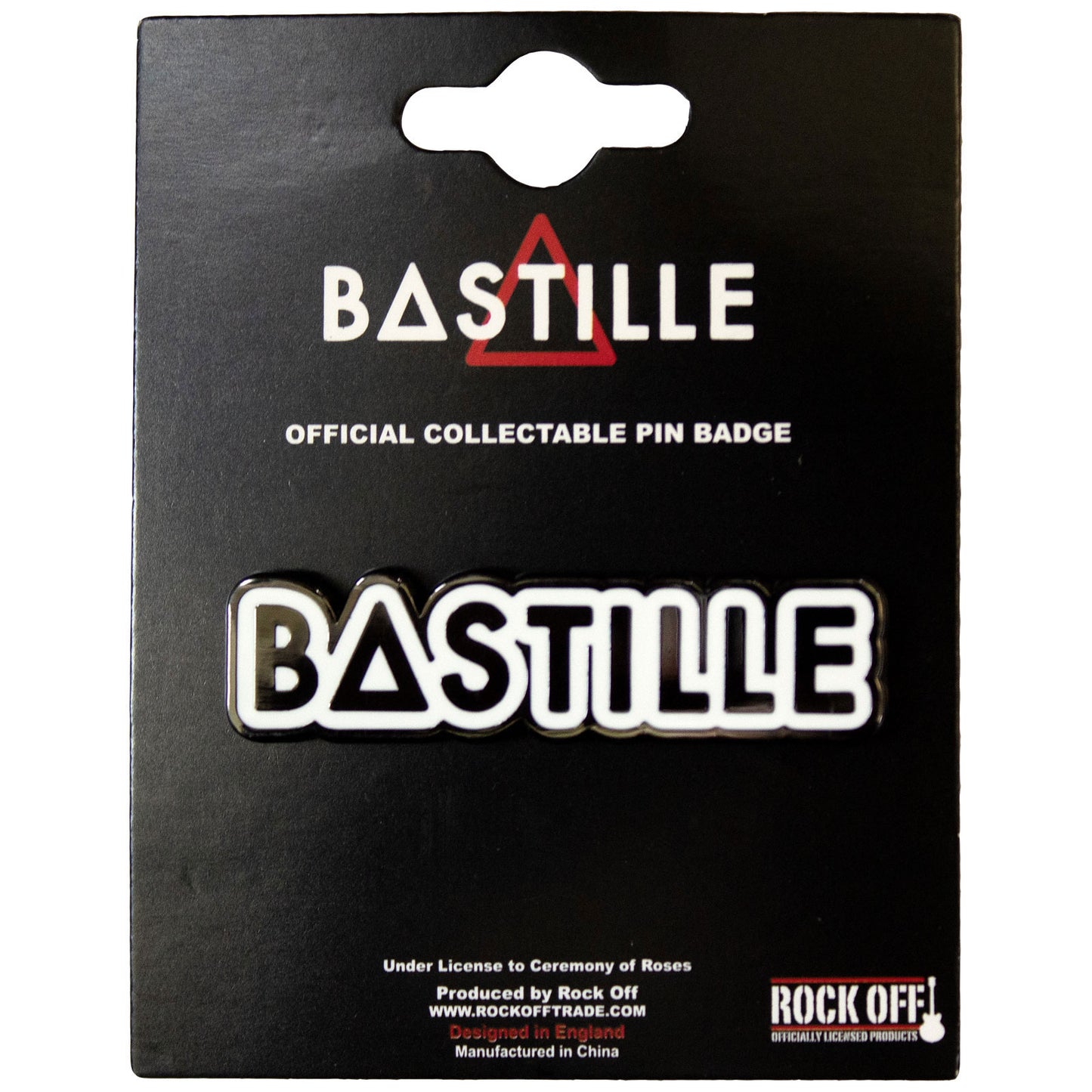 Bastille Logo Pewter Pin Badge Front