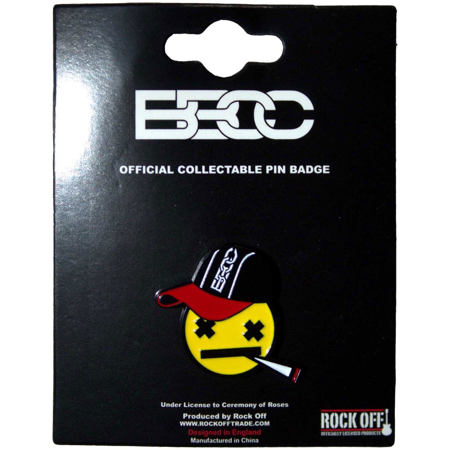 Bad Boy Chiller Crew Emblem Logo Pewter Pin Badge Front