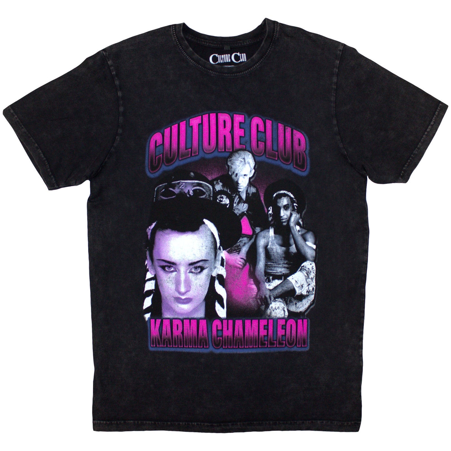 Boy George Karma Chameleon Stone Wash T-shirt Front