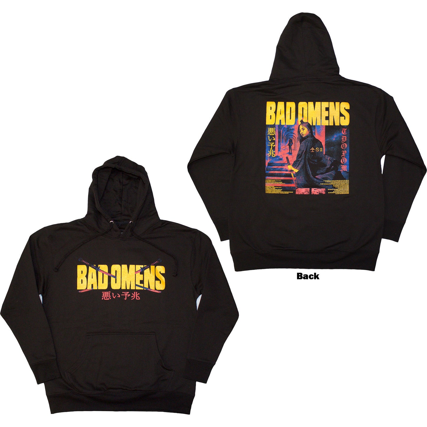 Bad Omens Samurai Woman Hooded Sweatshirt Front