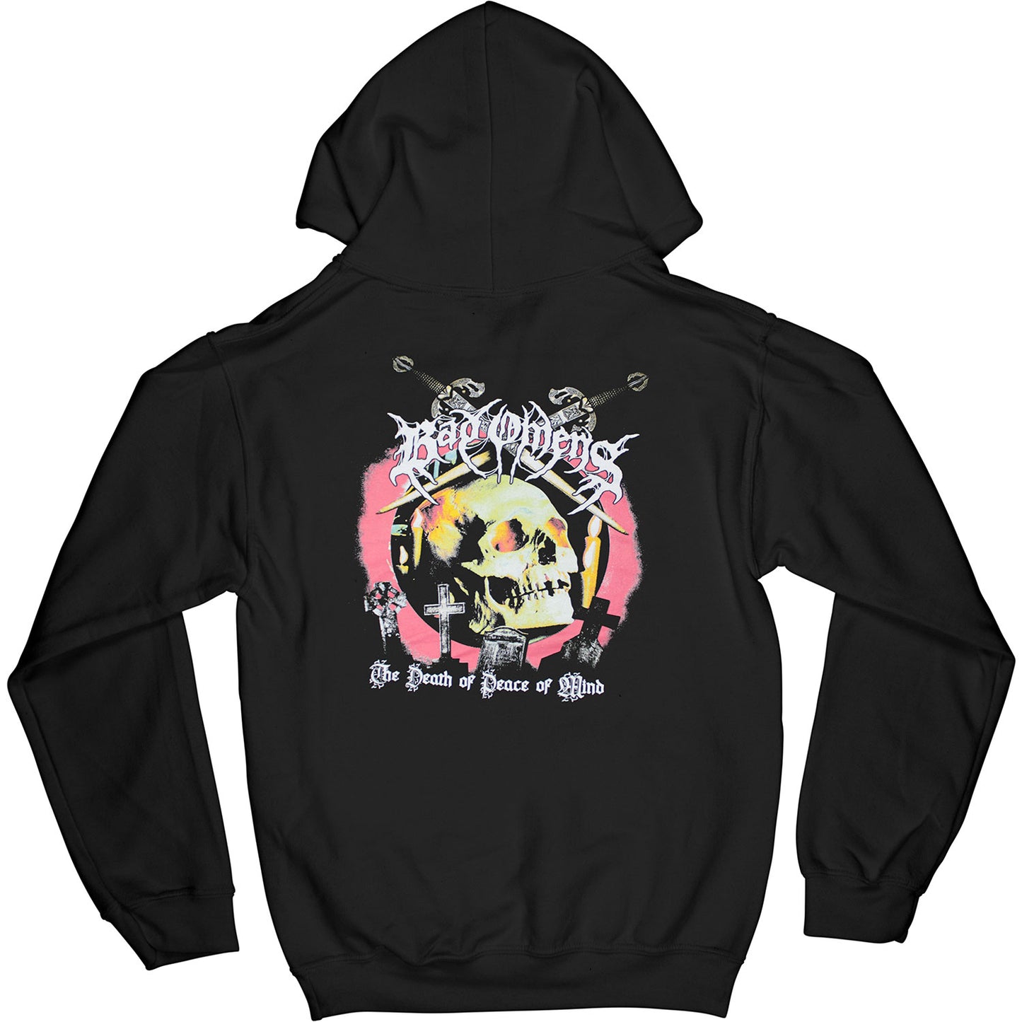 Bad Omens Skull And Candles Hooded Sweatshirt Back