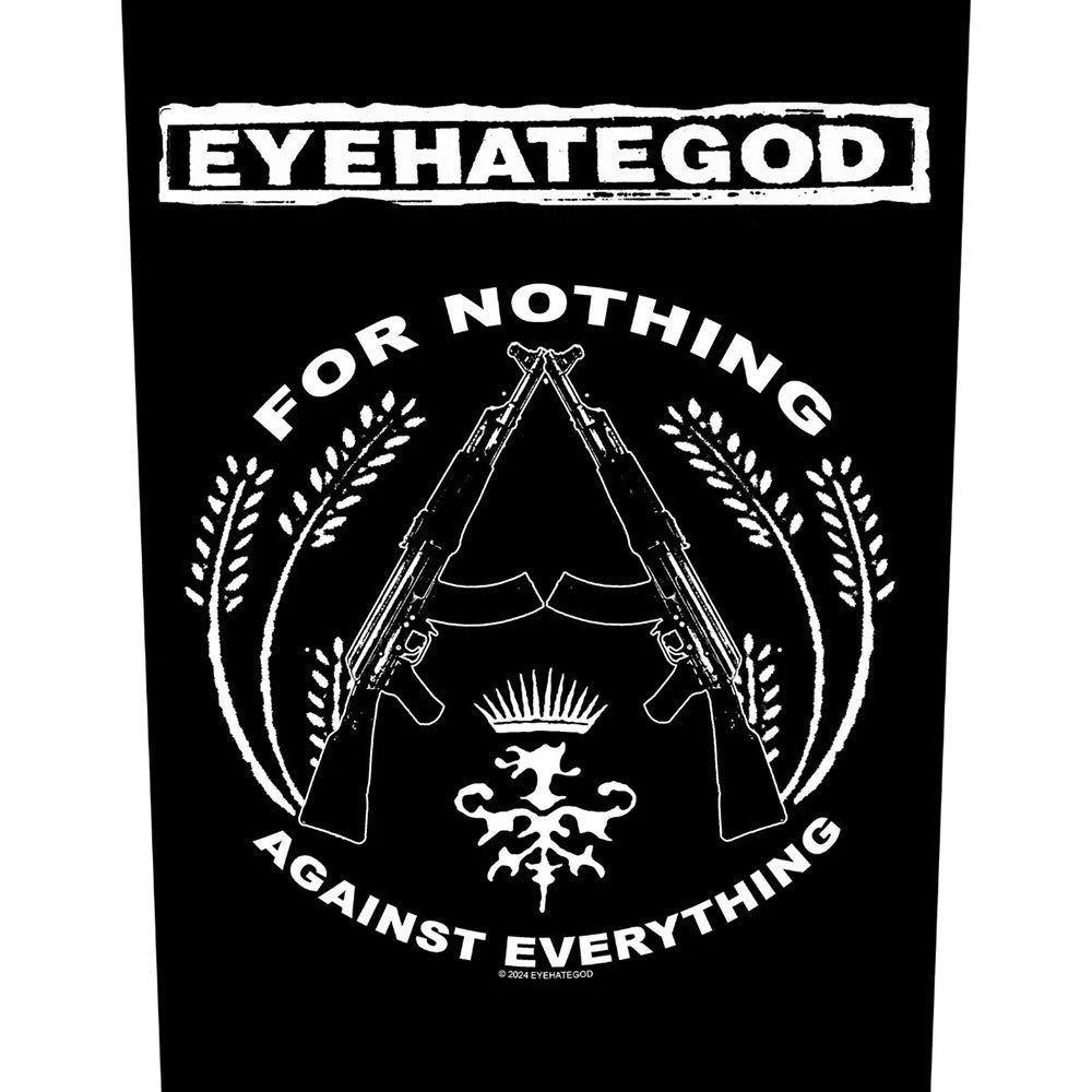 Eyehategod For Nothing Back Patch Front