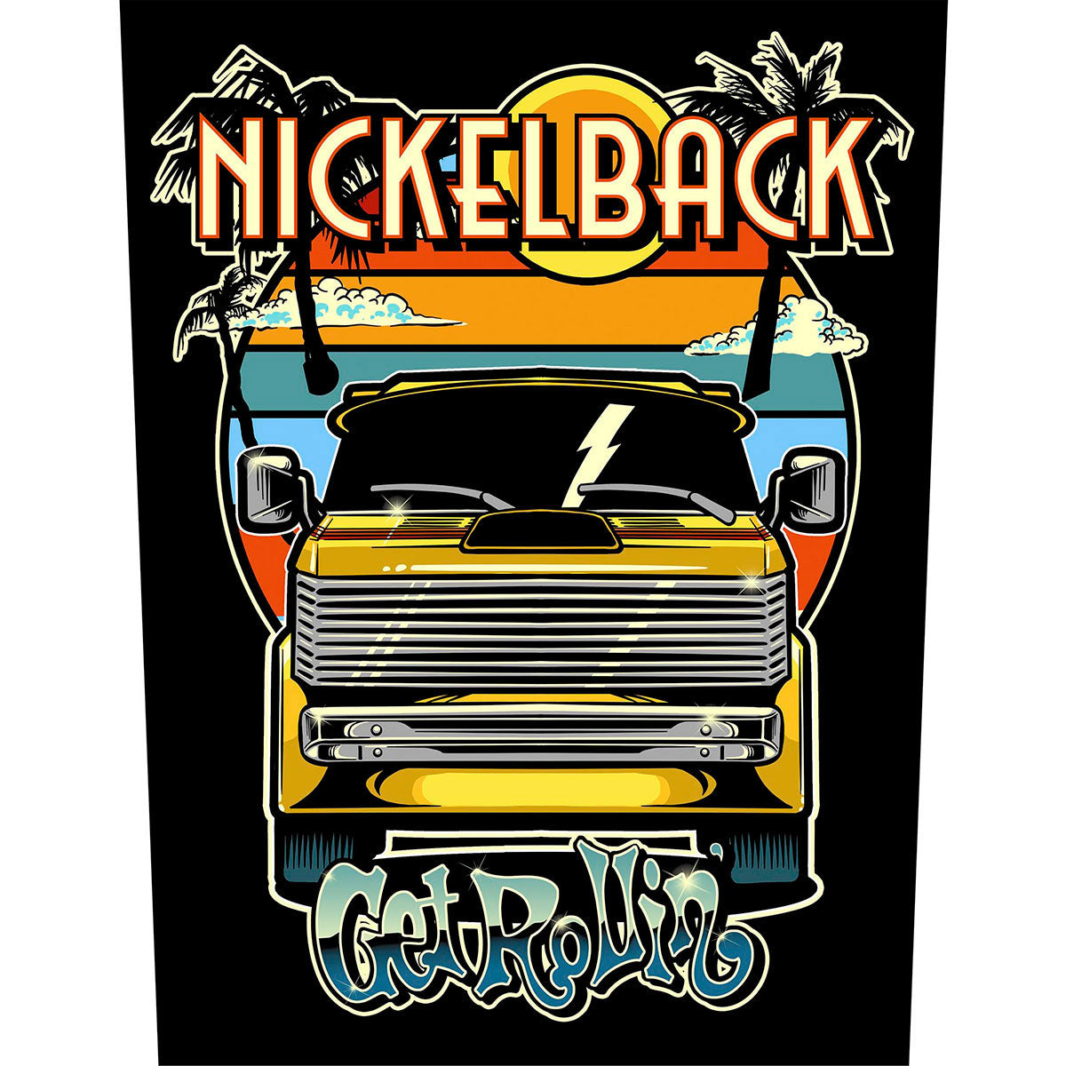 Nickelback Get Rollin' Back Patch Front