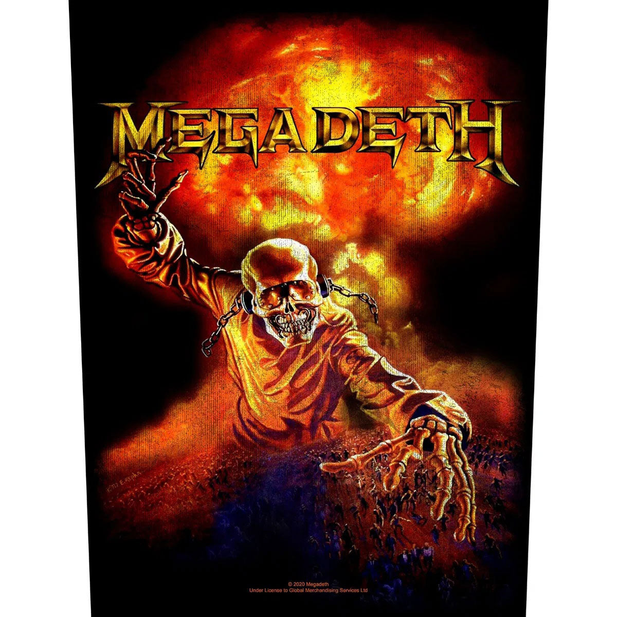 Megadeth Nuclear Back Patch Front