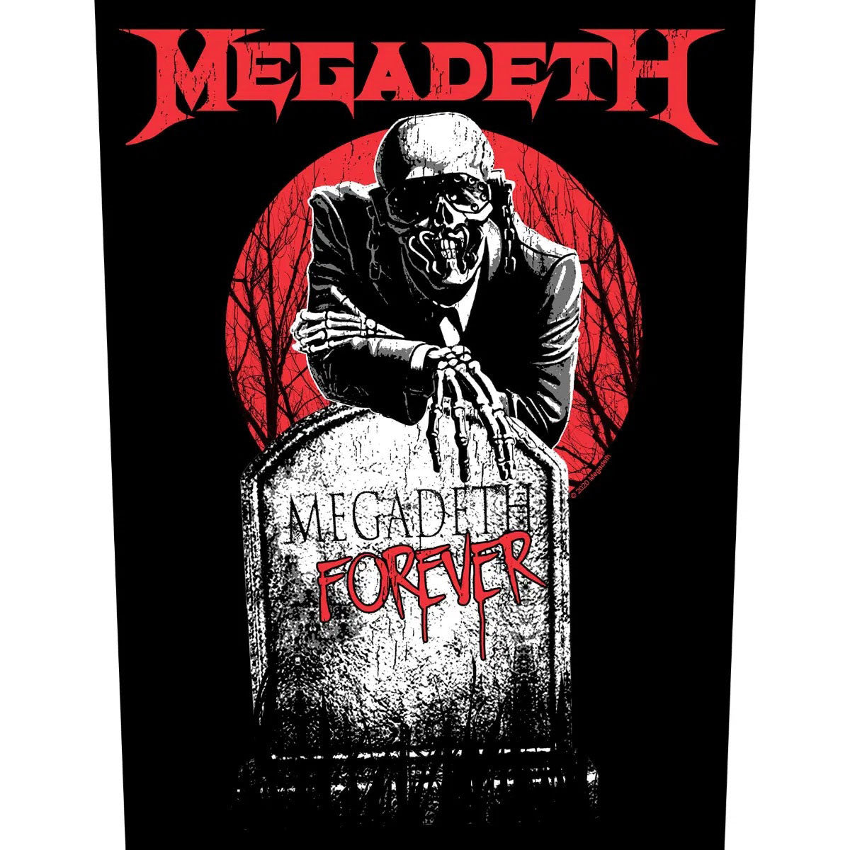 Megadeth Tombstone Back Patch Front