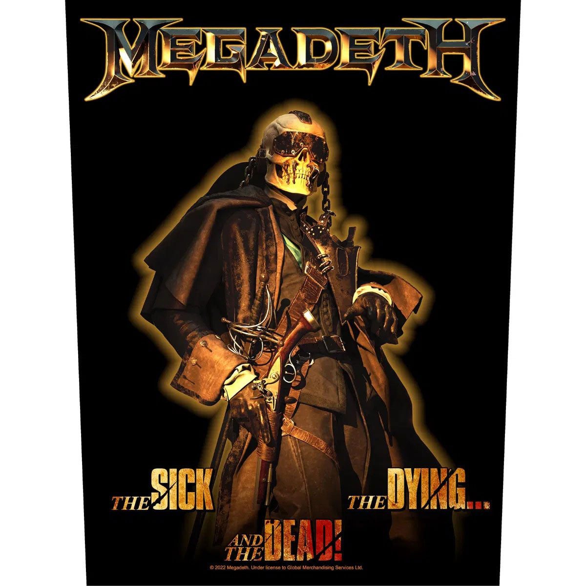 Megadeth The Sick, The Dying And The Dead Back Patch Front