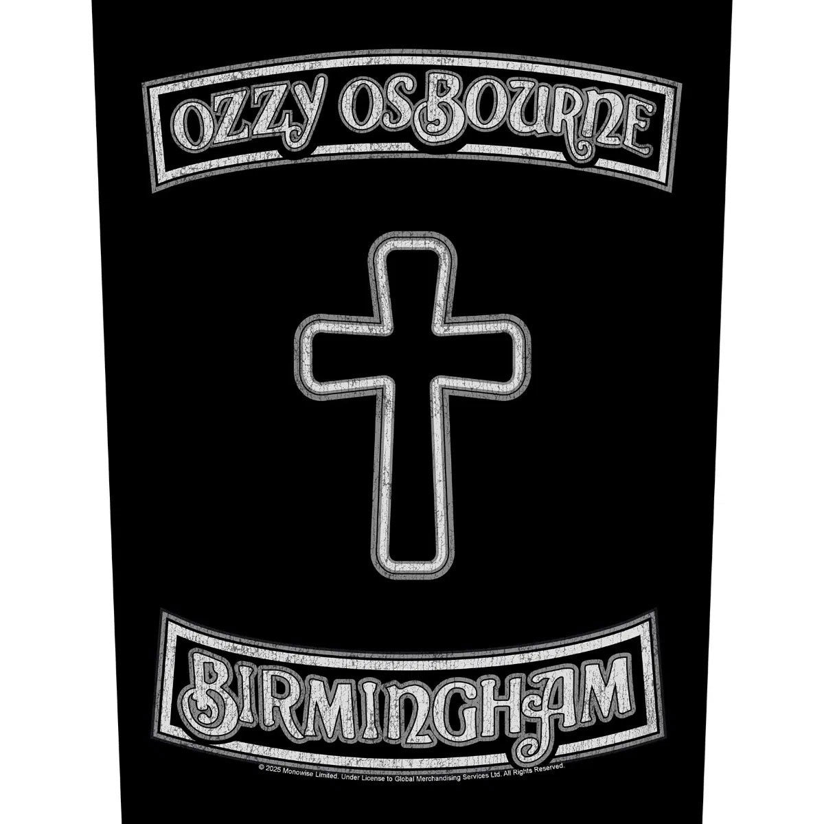 Ozzy Osbourne Birmingham Back Patch Front