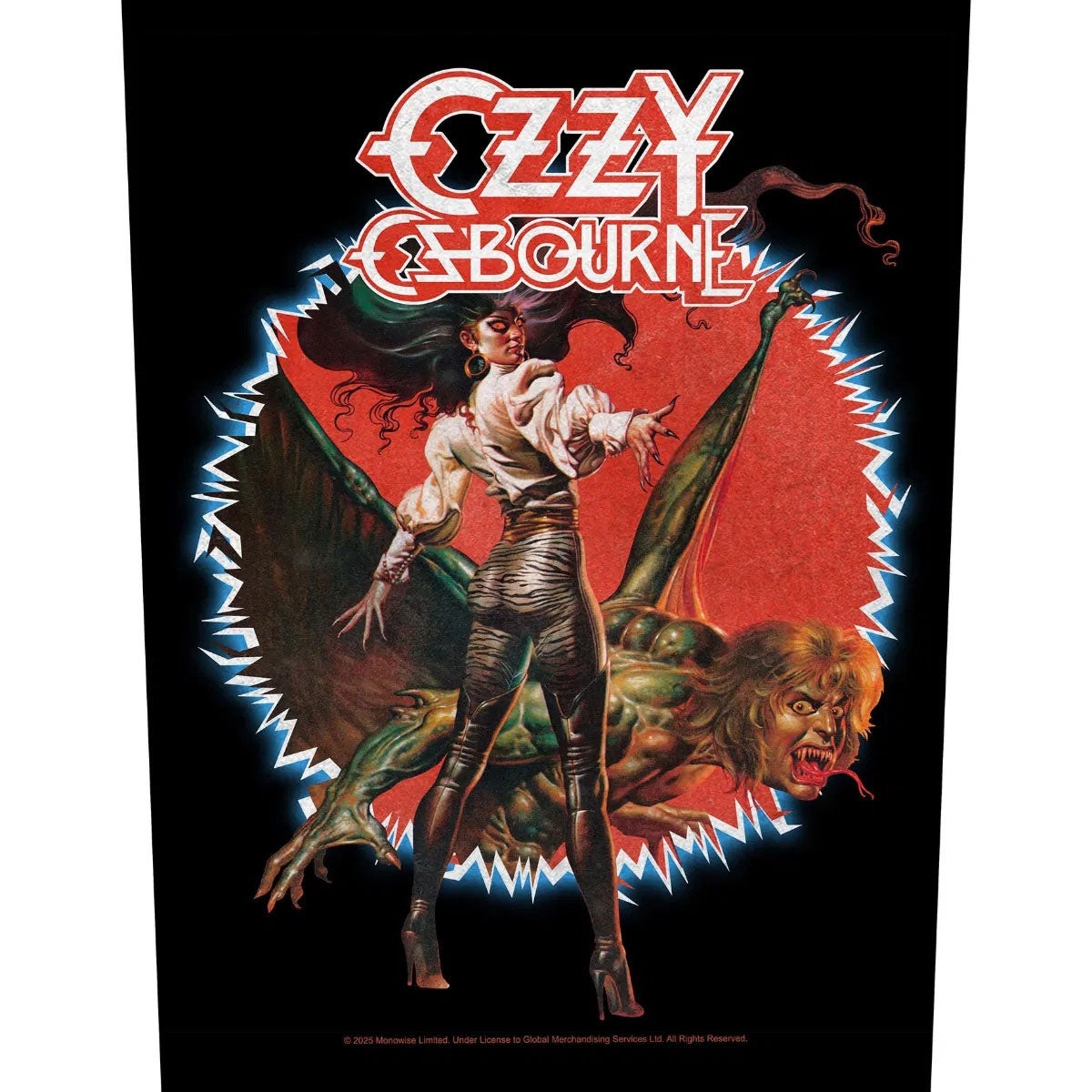 Ozzy Osbourne The Ultimate Sin Back Patch Front