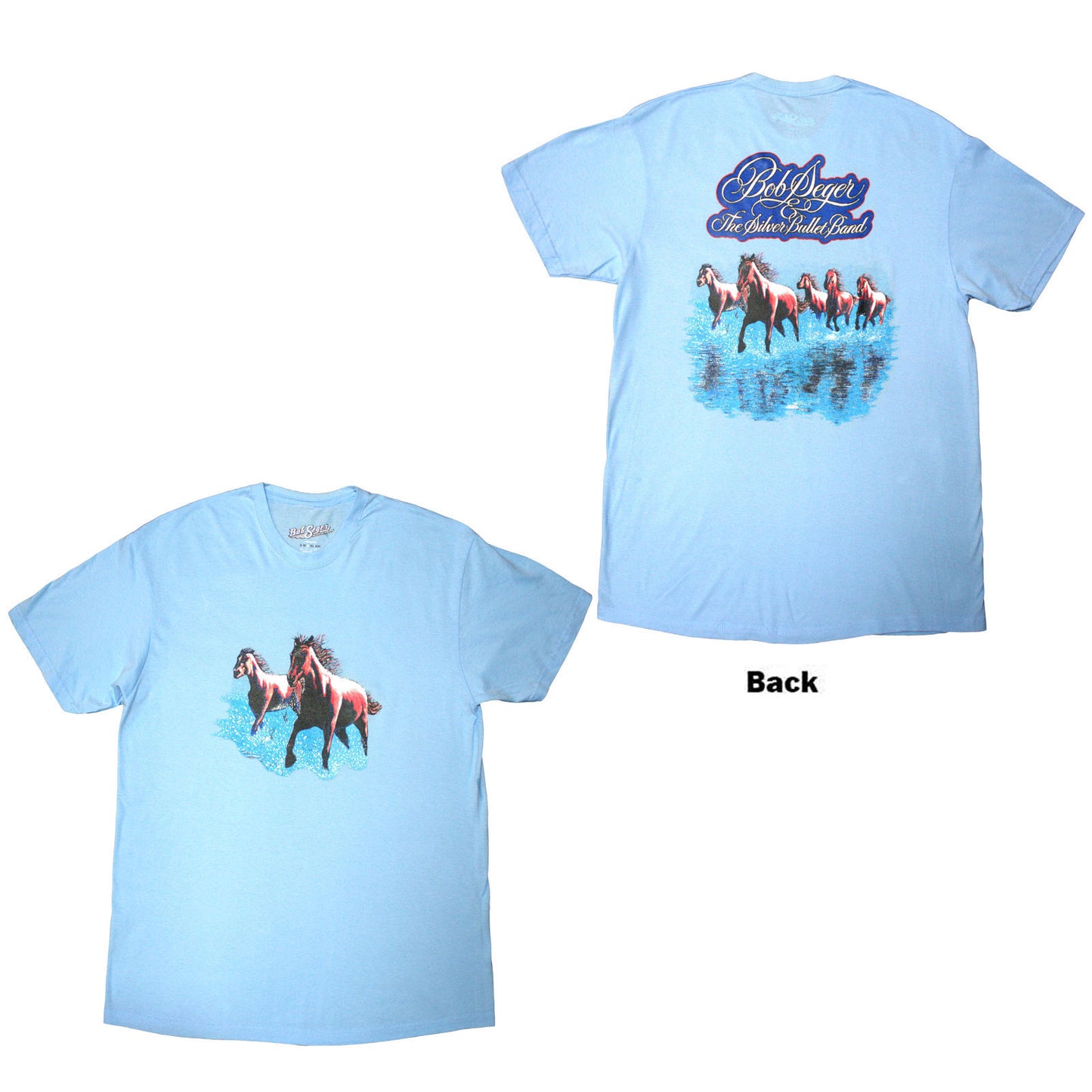 Bob Seger & The Silver Bullet Band Horses T-shirt Front