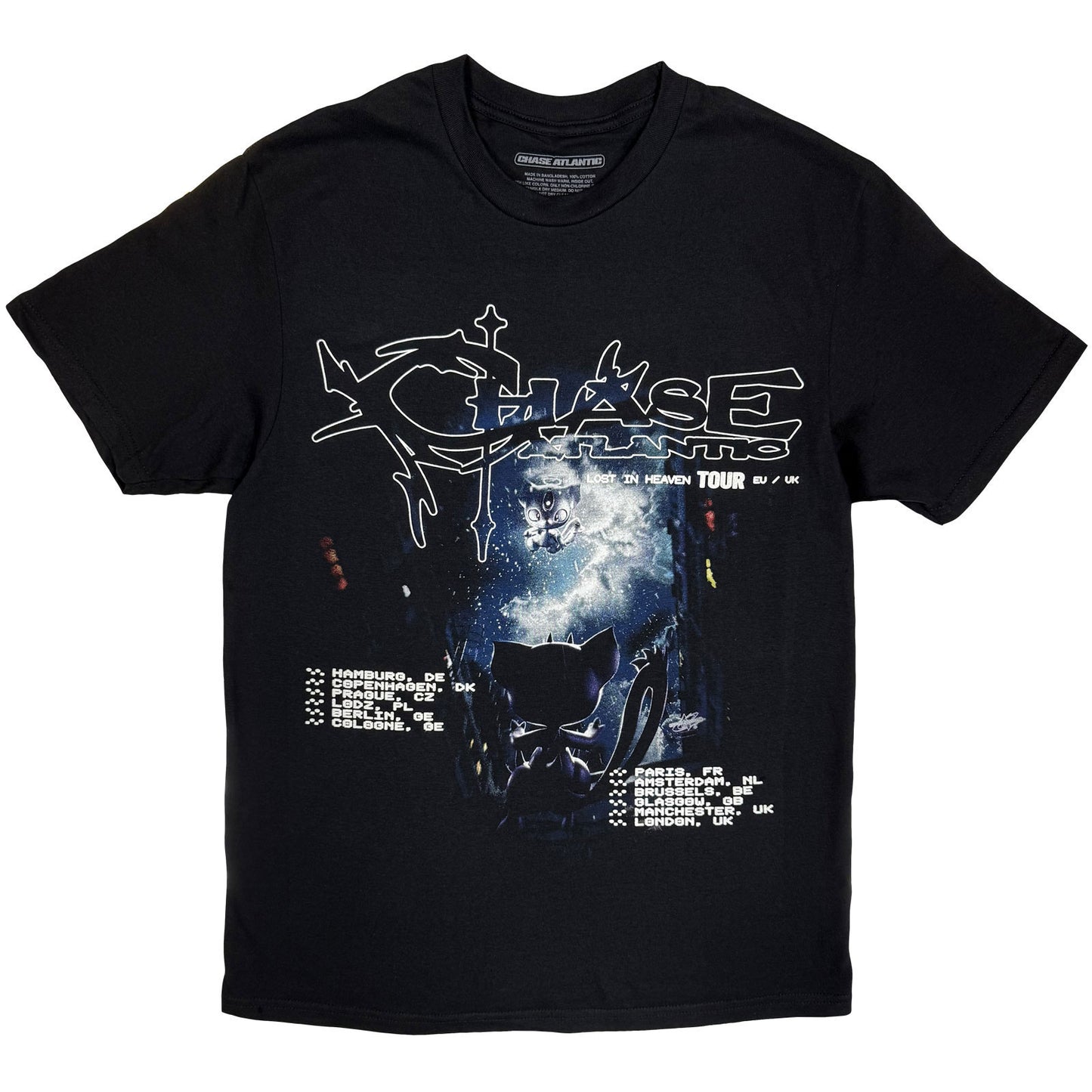Chase Atlantic Aura European Tour '25 T-shirt Front